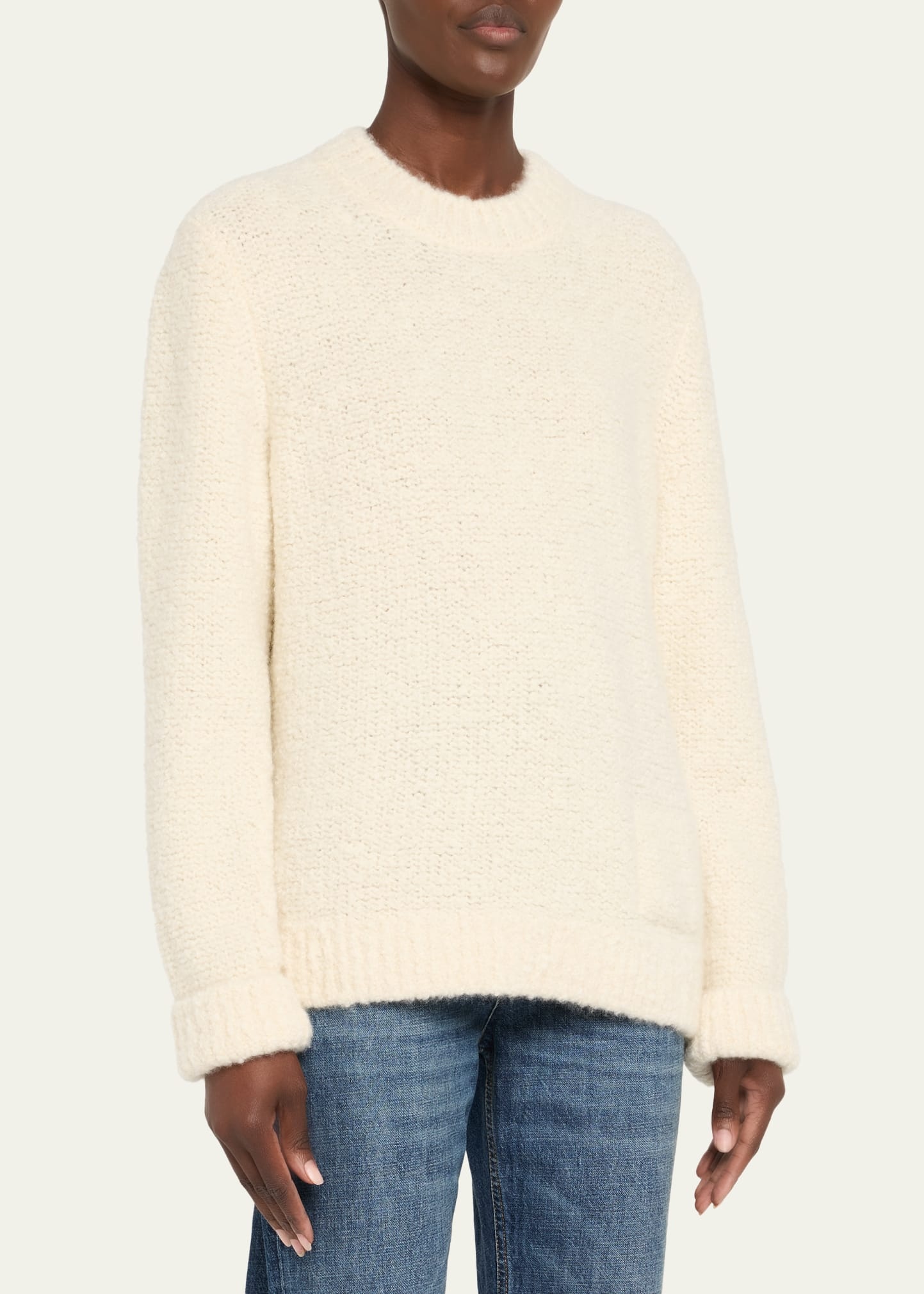 Cloud Boucle Cashmere Sweater - 4