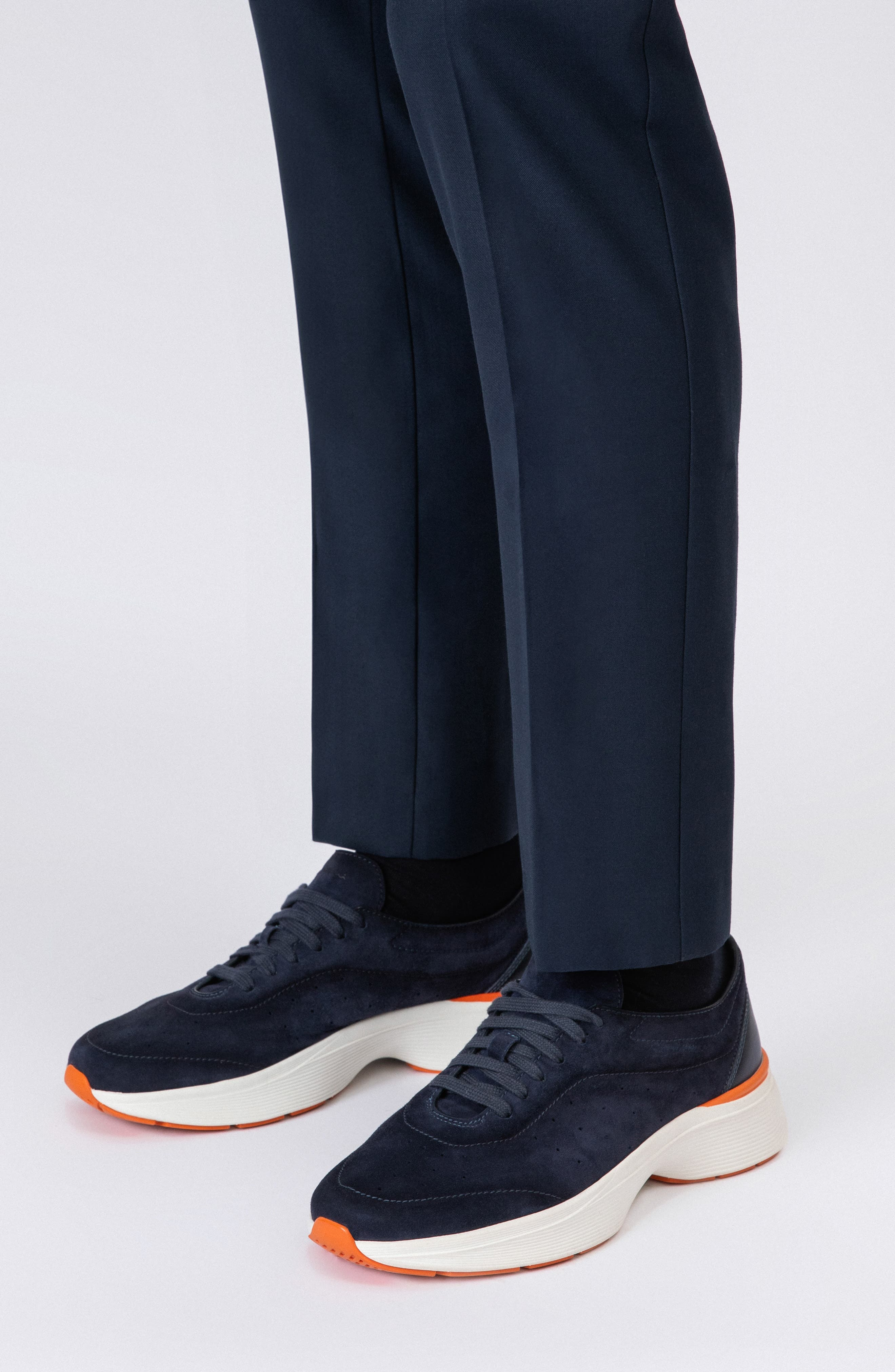 Santoni Bounce Sneaker in Blue at Nordstrom - 2