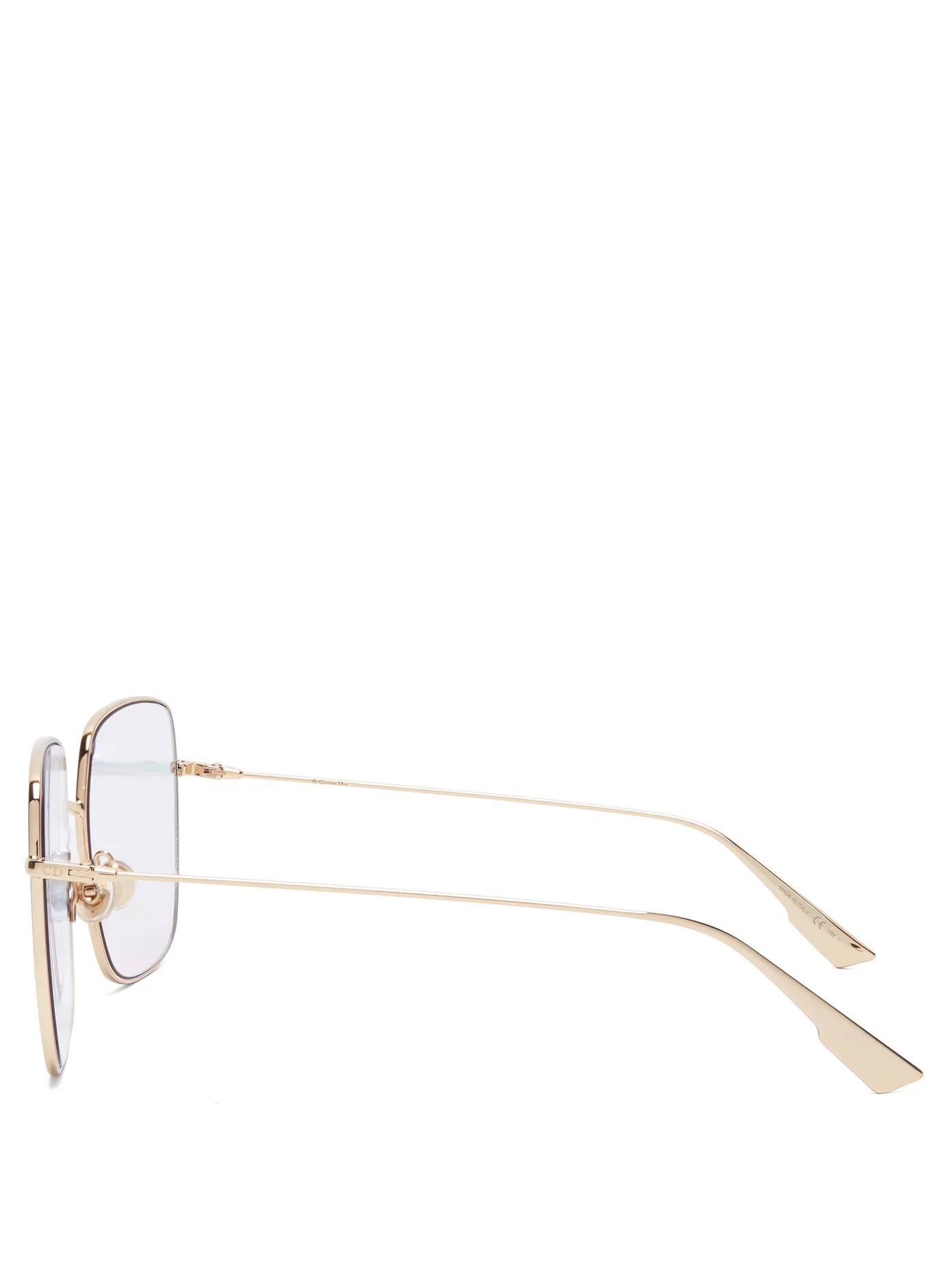 DiorStellaire iridescent square metal sunglasses - 3