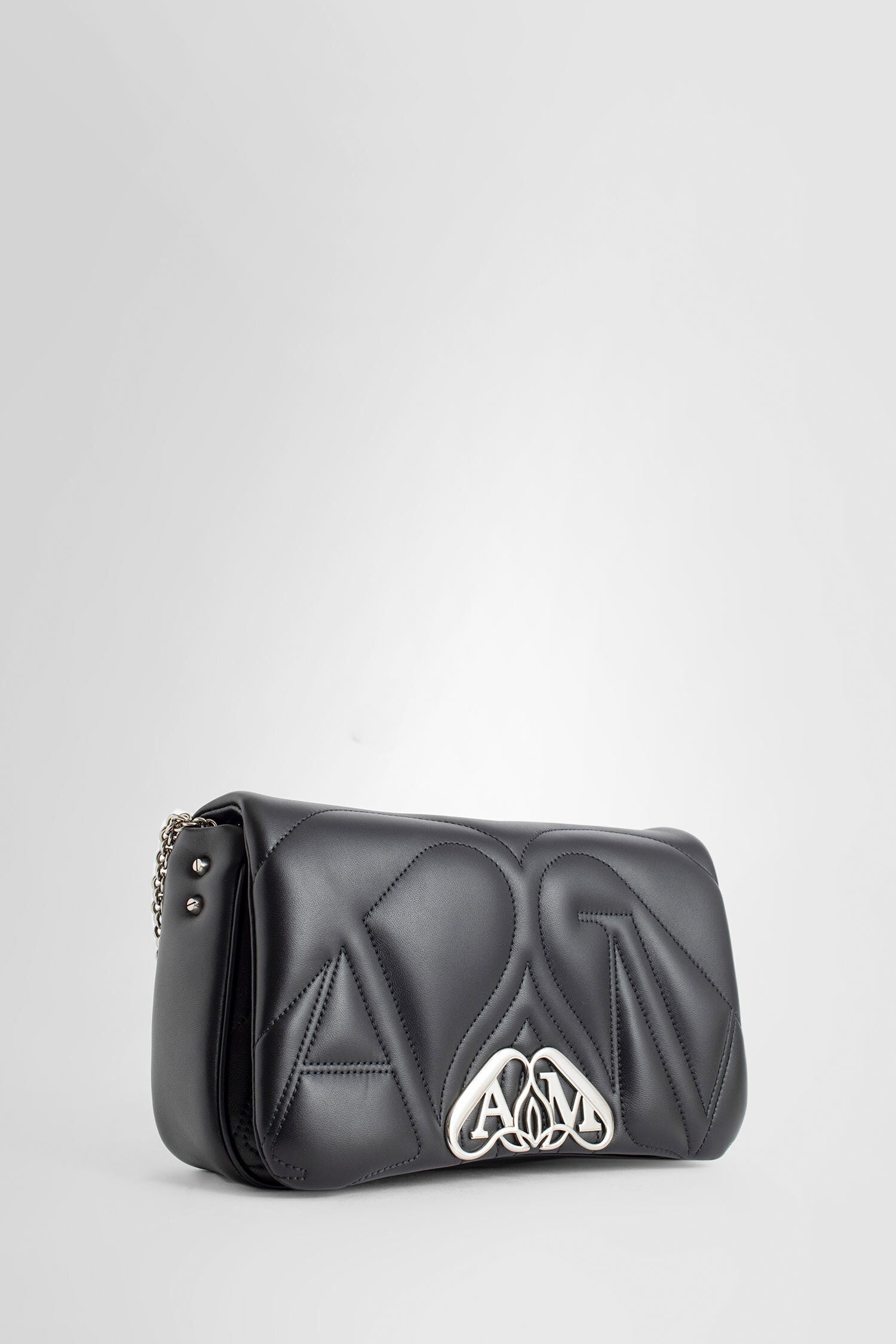 ALEXANDER MCQUEEN WOMAN BLACK SHOULDER BAGS - 2