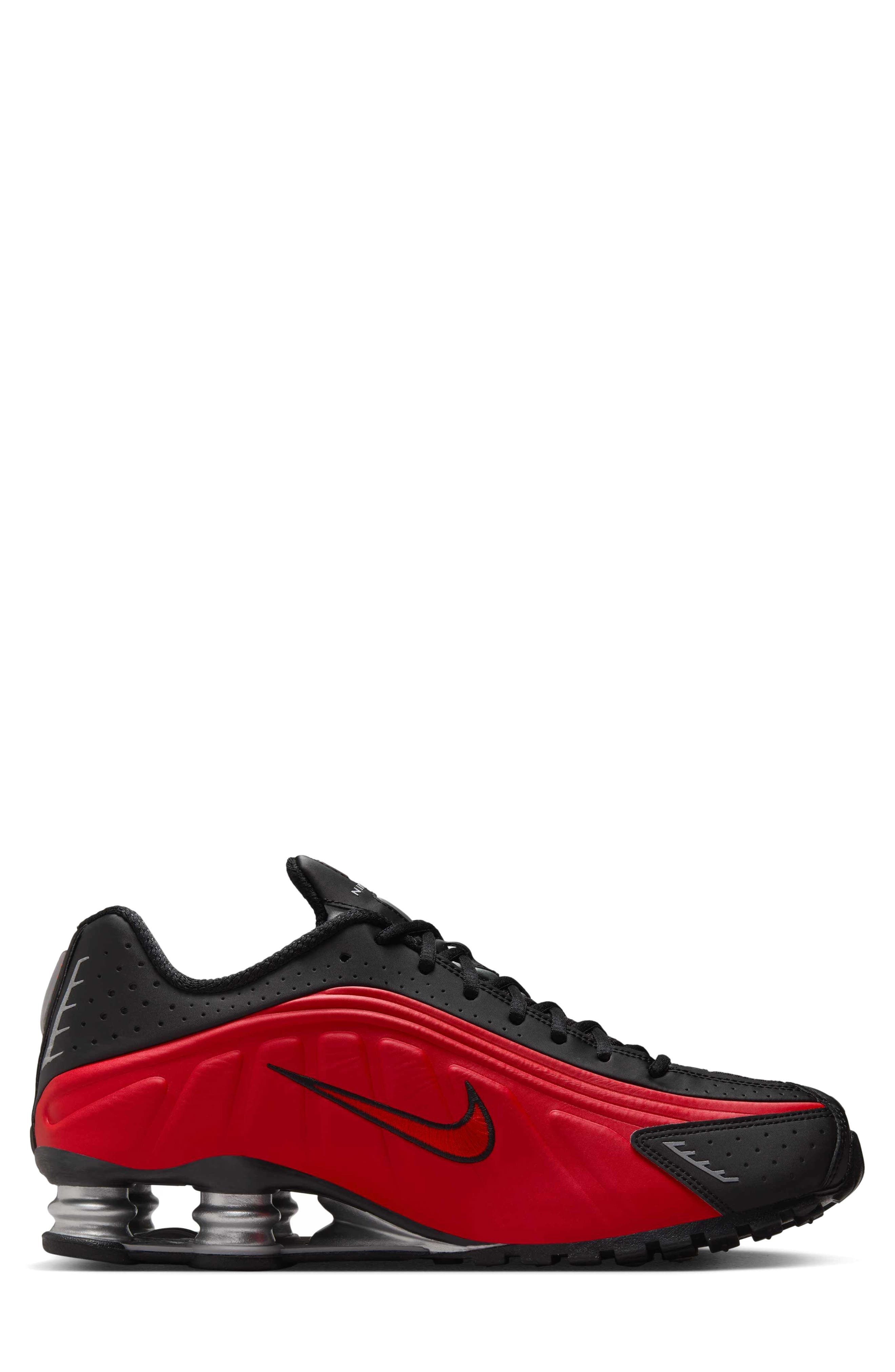 Nike Shox R4 Sneaker in University Red/Black at Nordstrom - 6