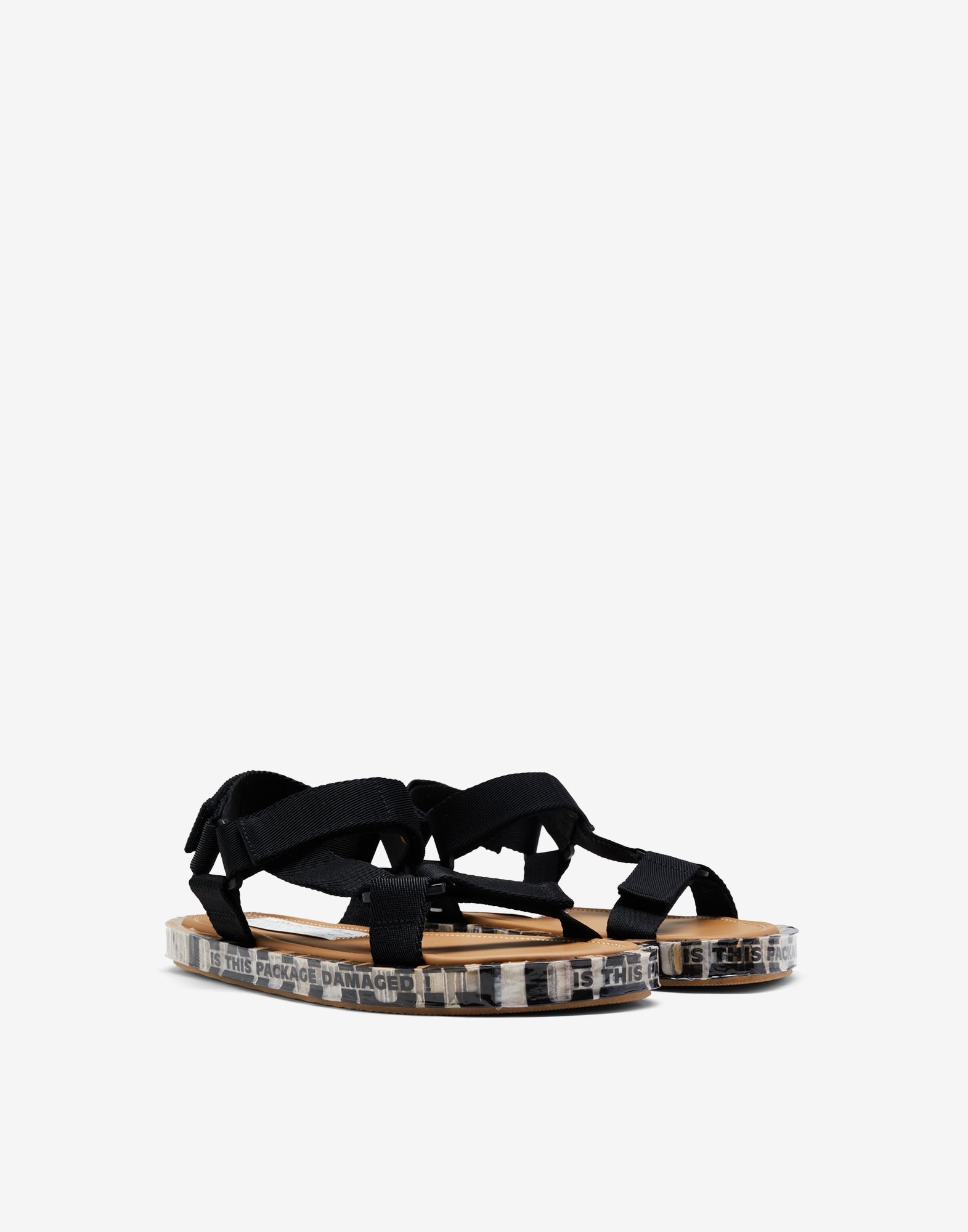 Strapped leather sandals - 2