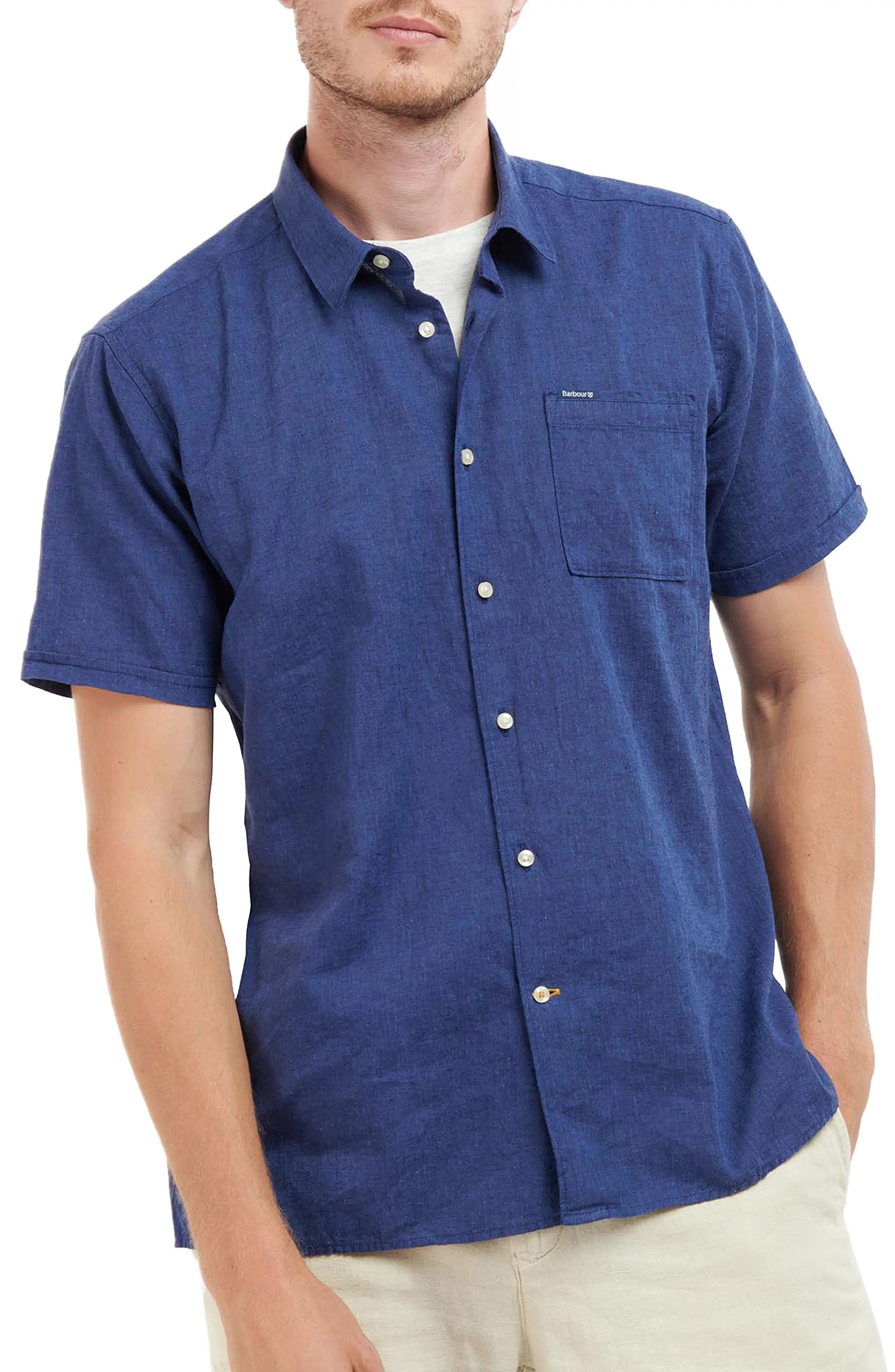 Nelson Linen & Cotton Button-Up Shirt - 1