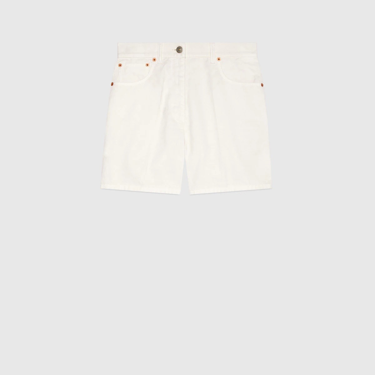 Eco washed organic denim shorts - 1