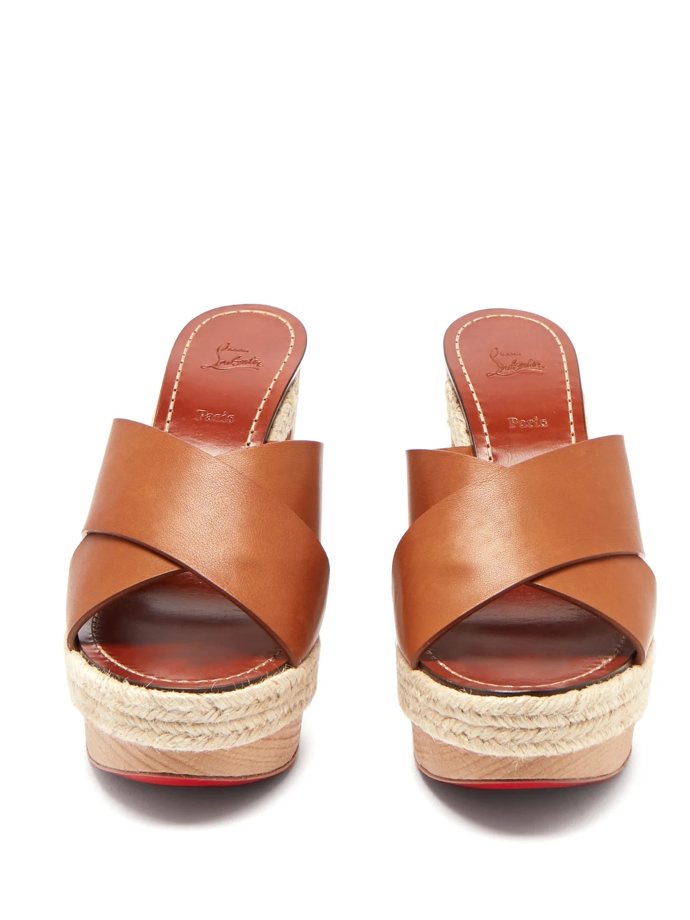 Lagoana 130 leather platform mules - 5