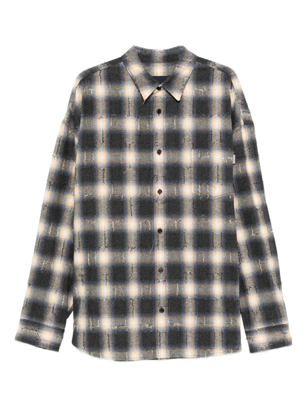 checked cotton shirt - 1