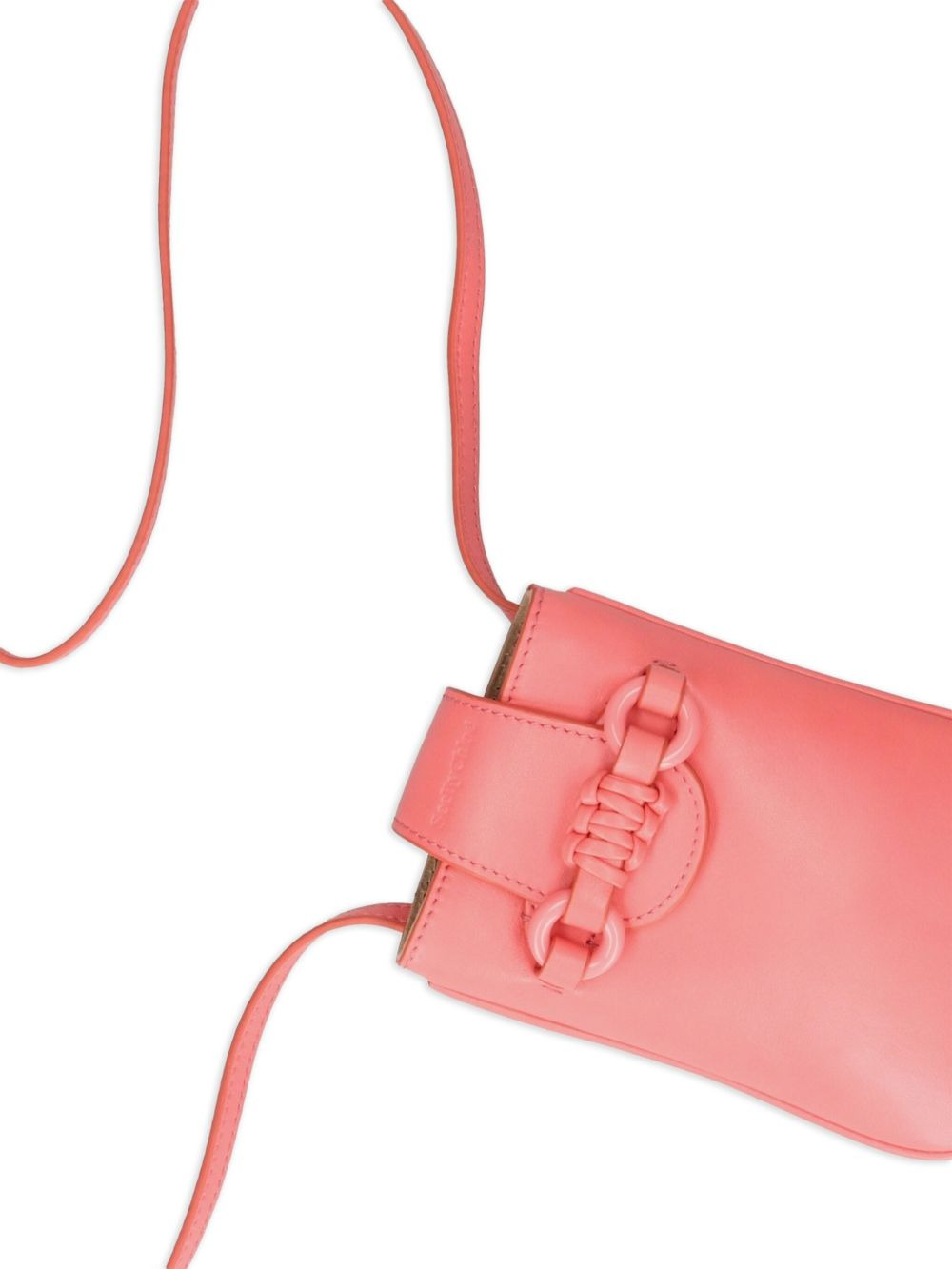 flap-closure leather phone bag - 4