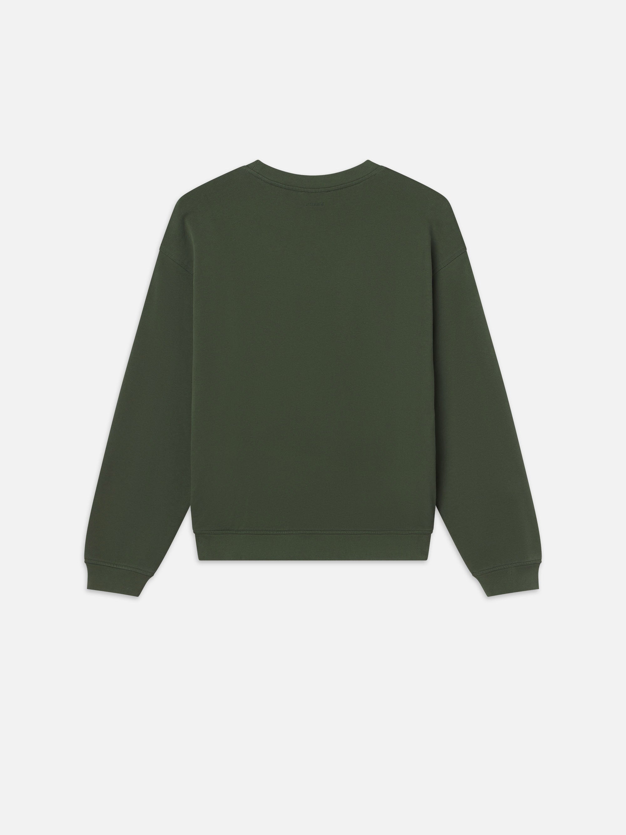 Ritz Unisex Tonal Logo Crewneck in Hunter Green - 5