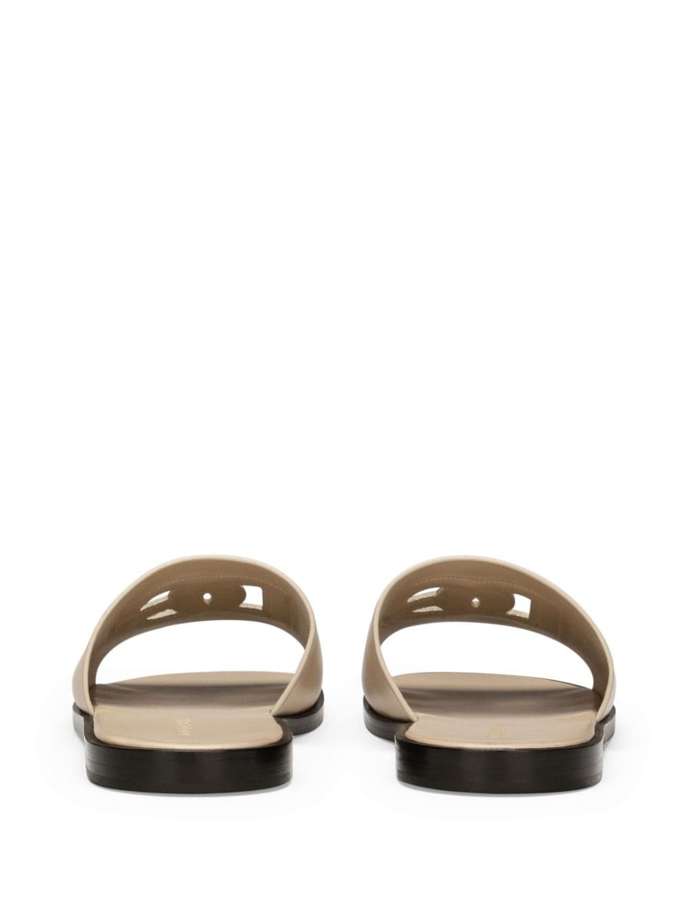 DG-logo leather slides - 3