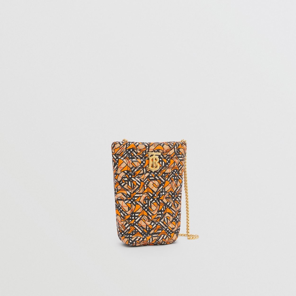 Micro Quilted Monogram Print Lambskin Lola Bucket Bag 7