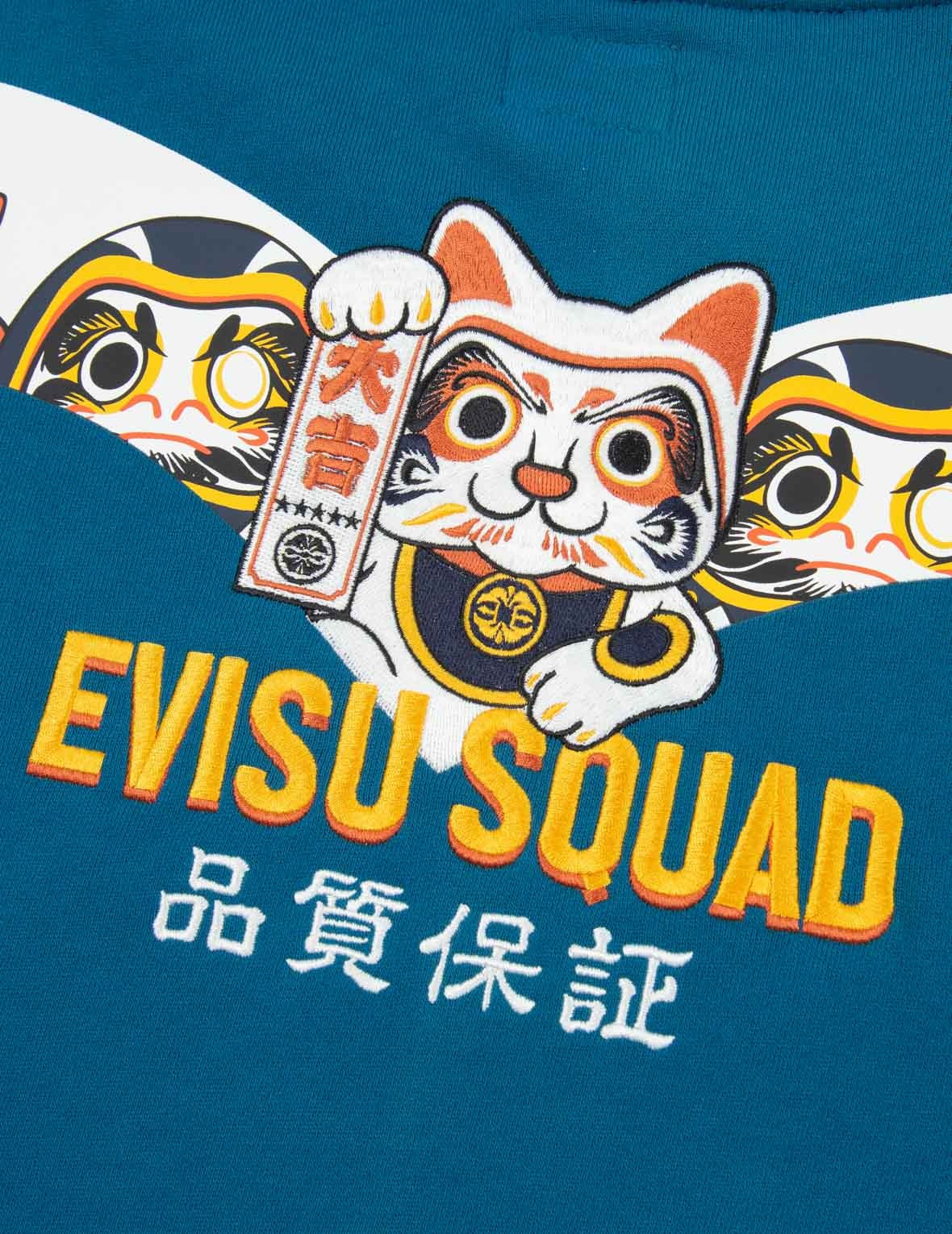 EVISU SQUAD DAICOCK PRINT SWEATSHIRT - 7