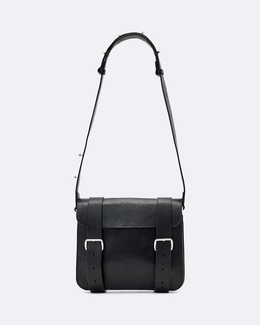 LEATHER CROSSBODY MESSENGER BAG - 1