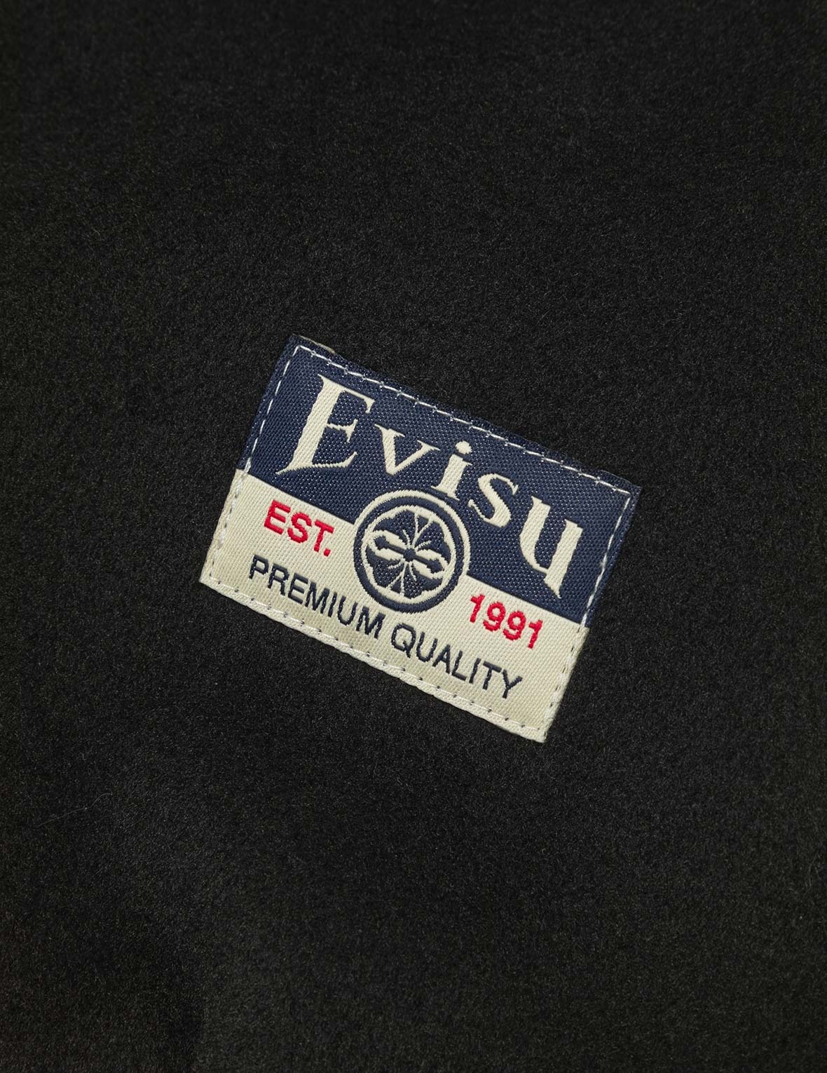 Ebisu and Seagull Embroidery Relax Fit Padded Varsity Jacket - 9