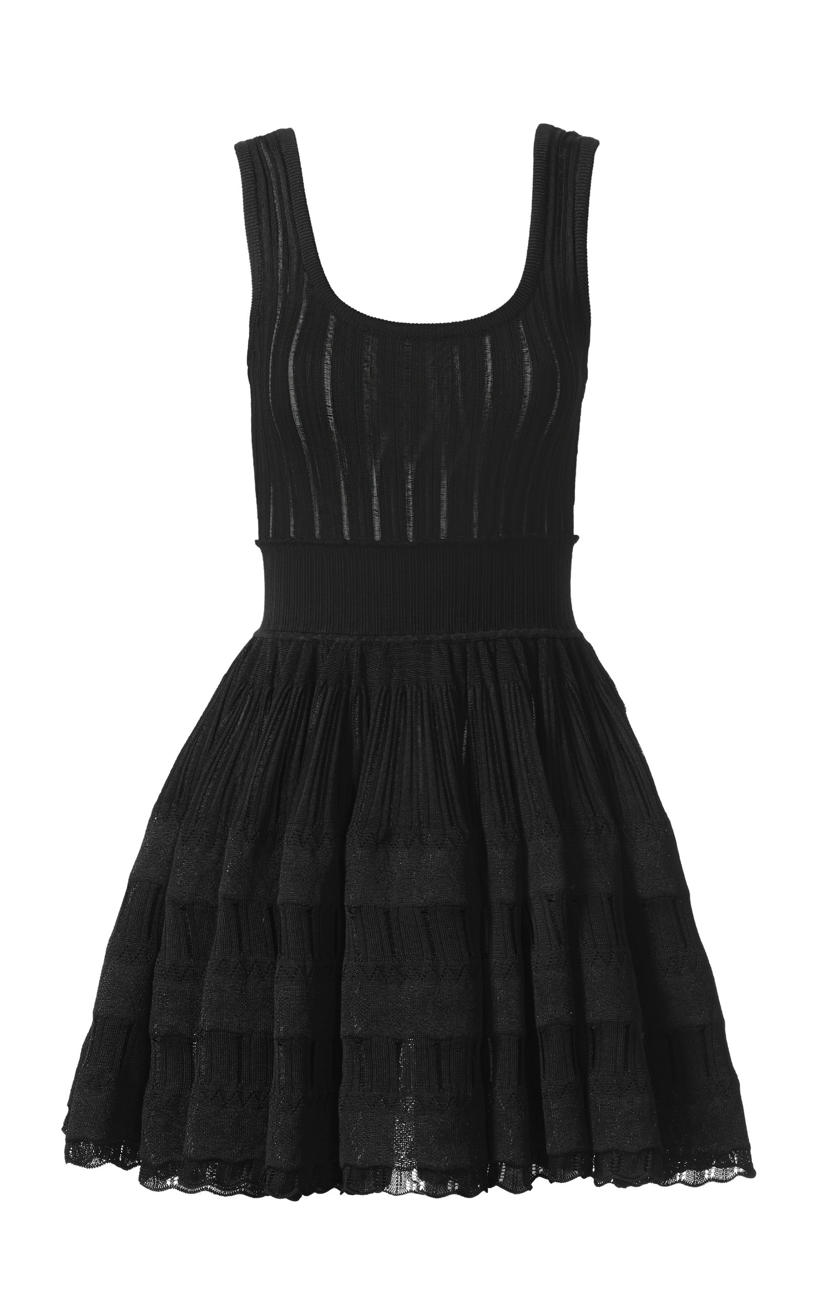 さ*ら様 Trois Logo Knit Mini Dress/BLACK M AREA Crystal-embellished wool-blend crepe mini dress | THE