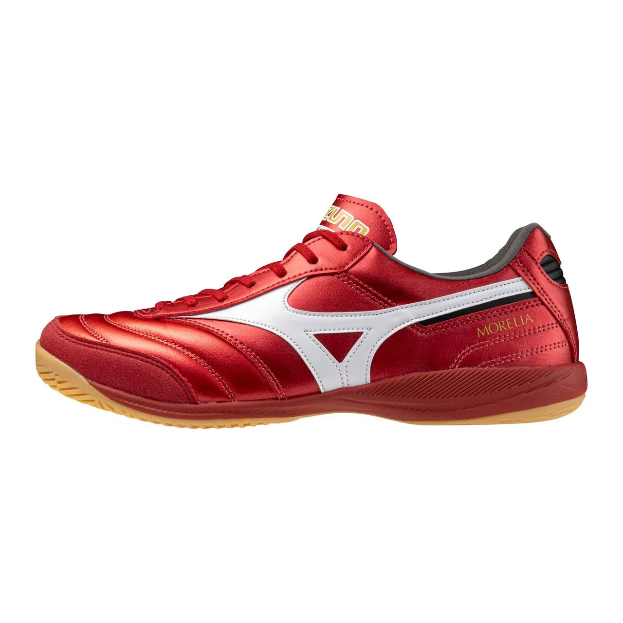 Morelia Sala Elite Indoor Soccer Shoe, Red/White - 1