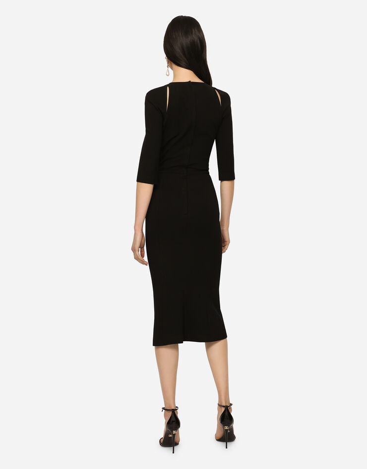 Calf length jersey dress on sale