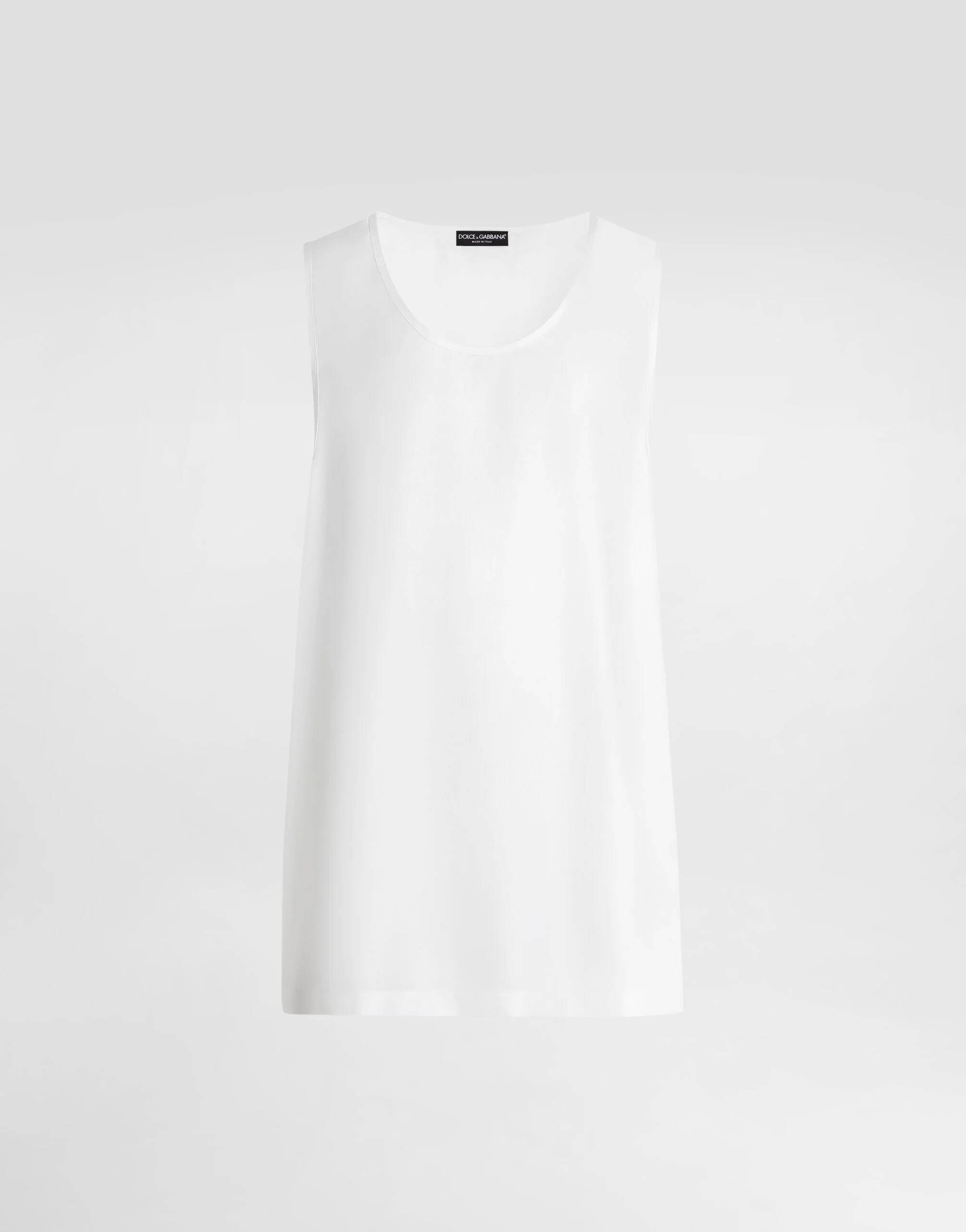 Silk twill tank top - 1