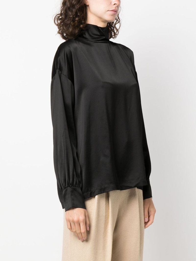high-neck satin blouse 3