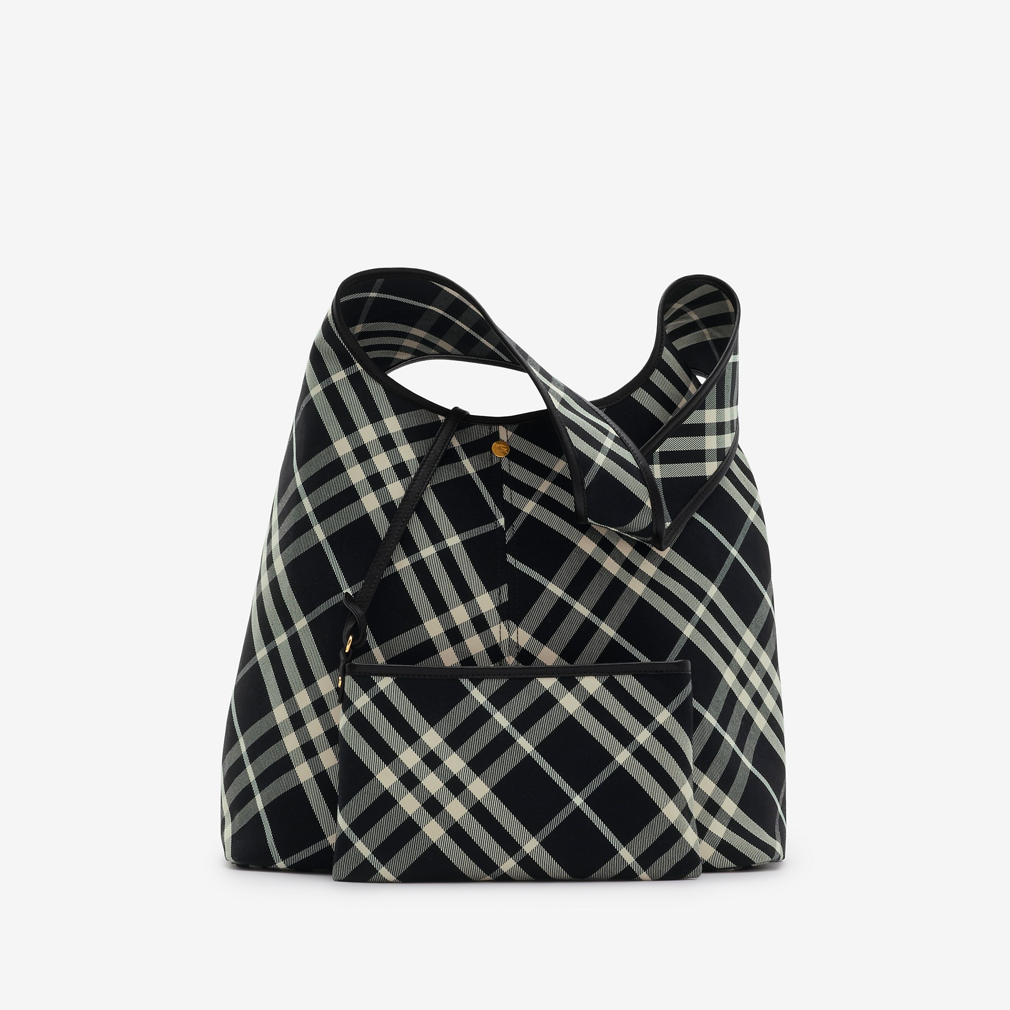 Large Check Shoulder Bag - 6
