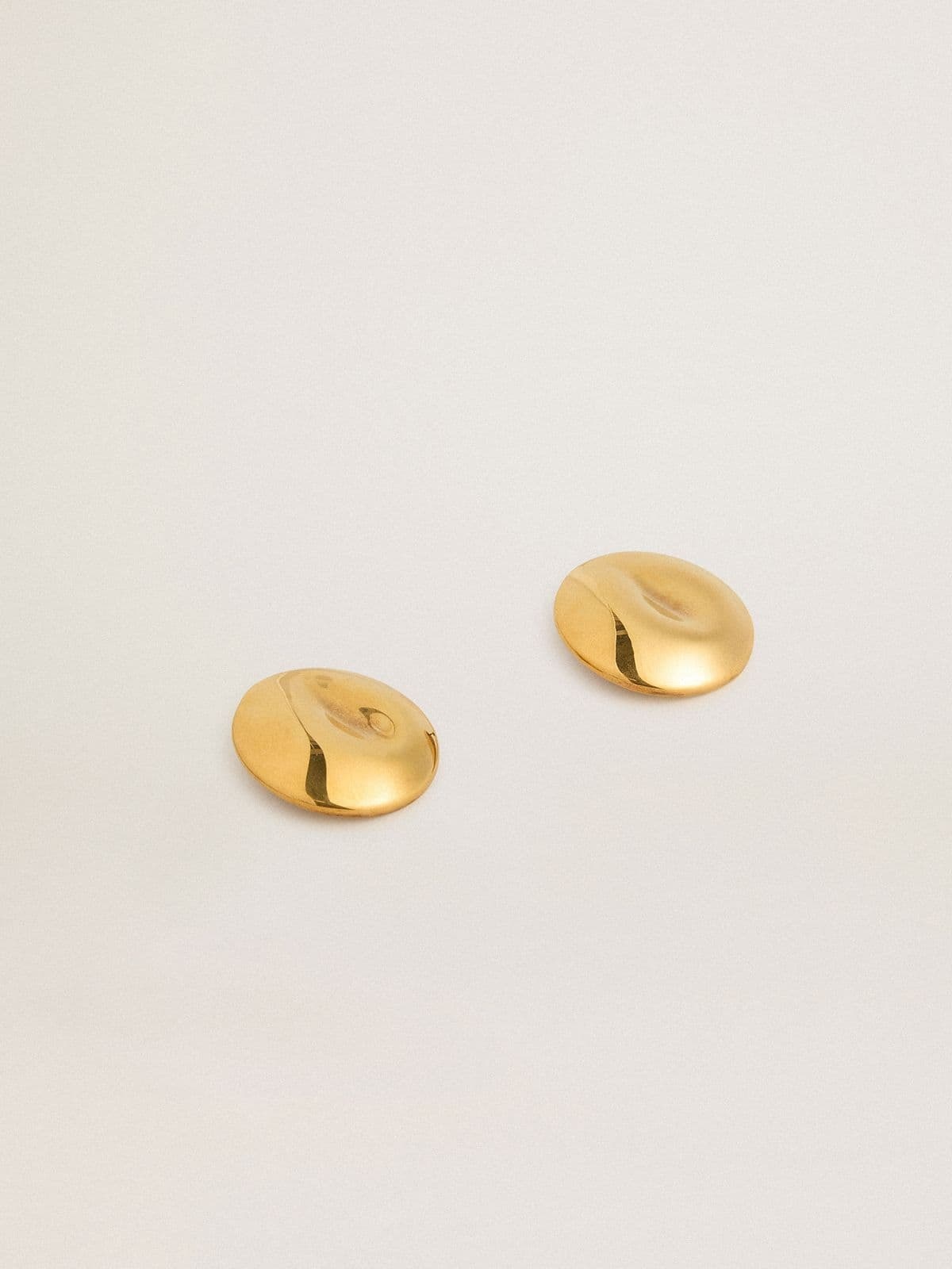 Gold circular earrings - 2