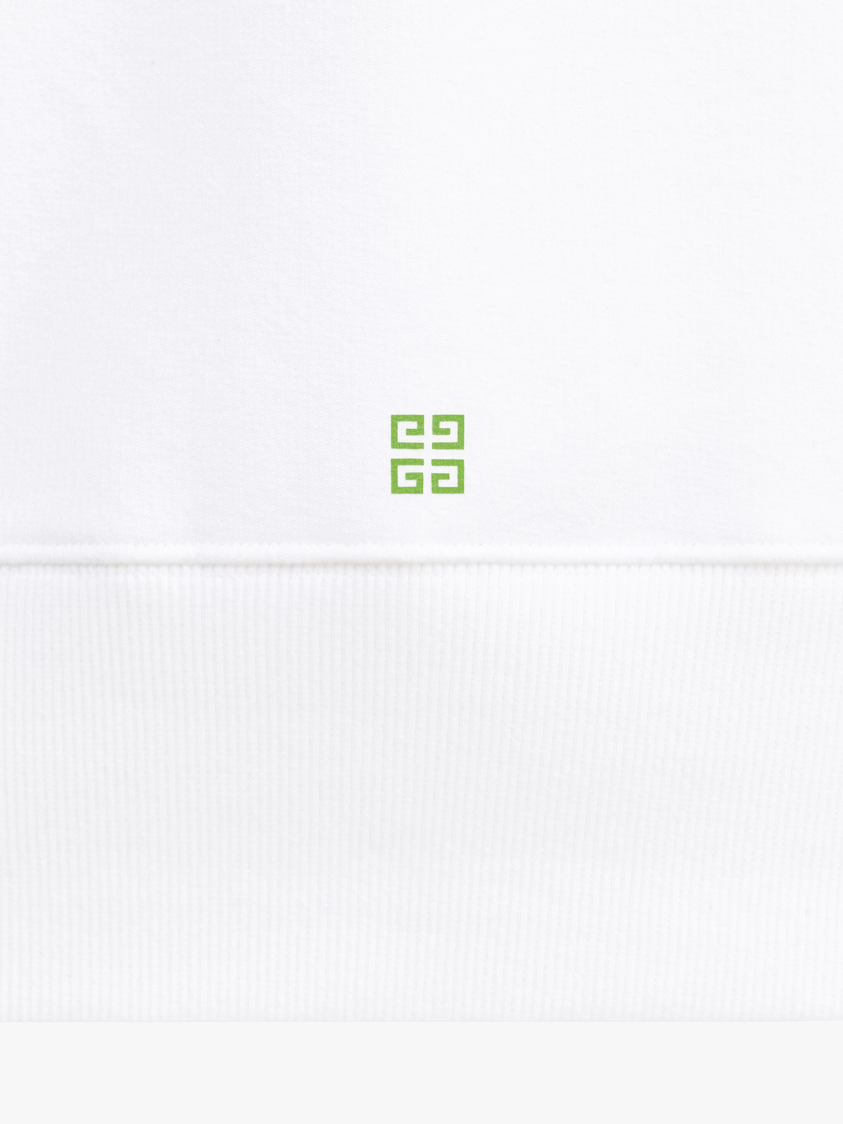 SLIM-FIT SWEATSHIRT IN PRINTED FLEECE - 7