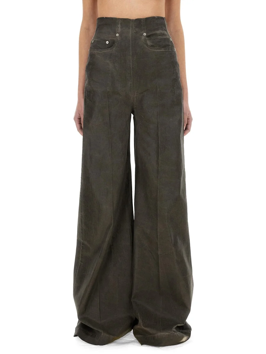 Rick Owens Drkshdw Women "Dirt Cooper" Denim Pants - 1