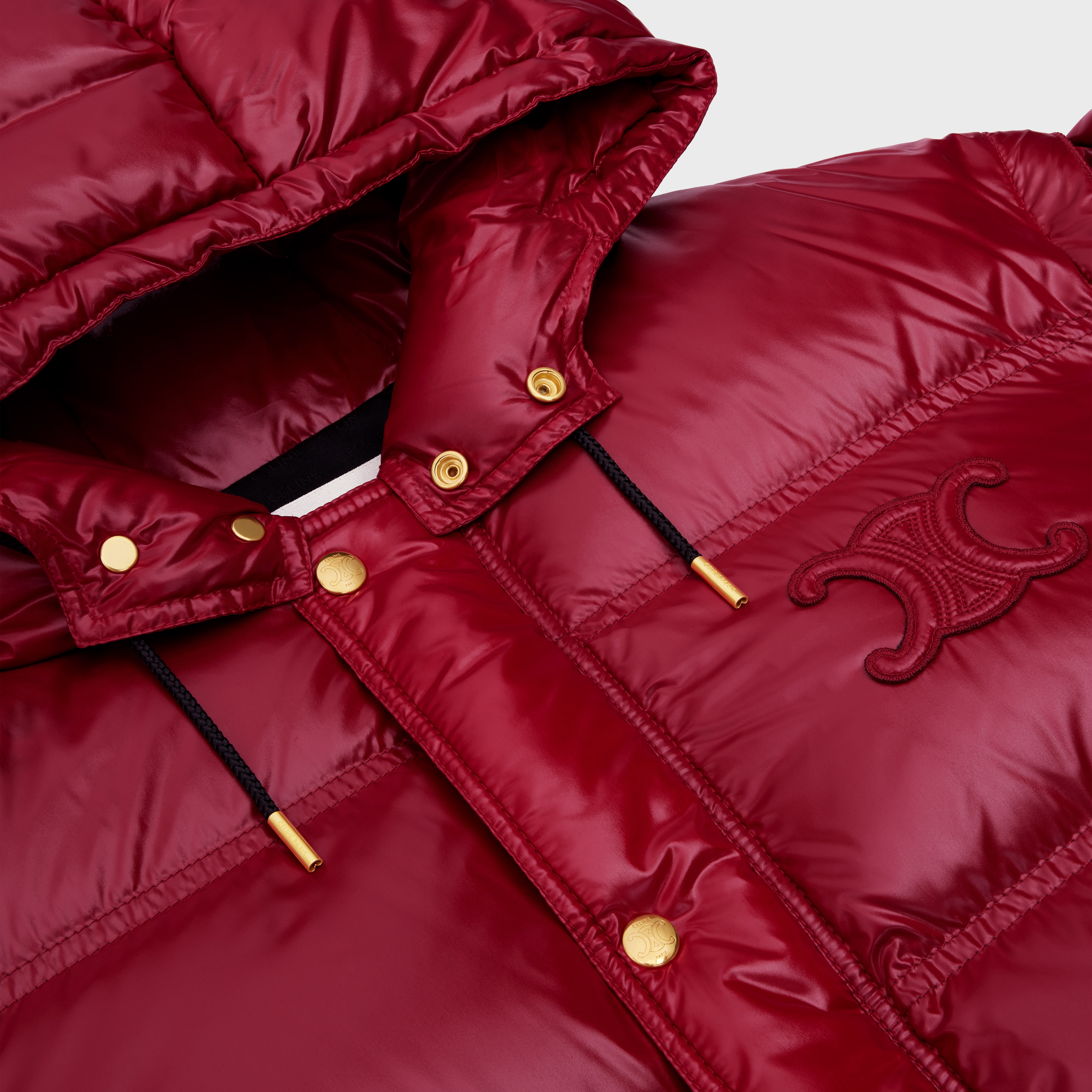 Cropped Triomphe down jacket in lightweight Nylon - 3