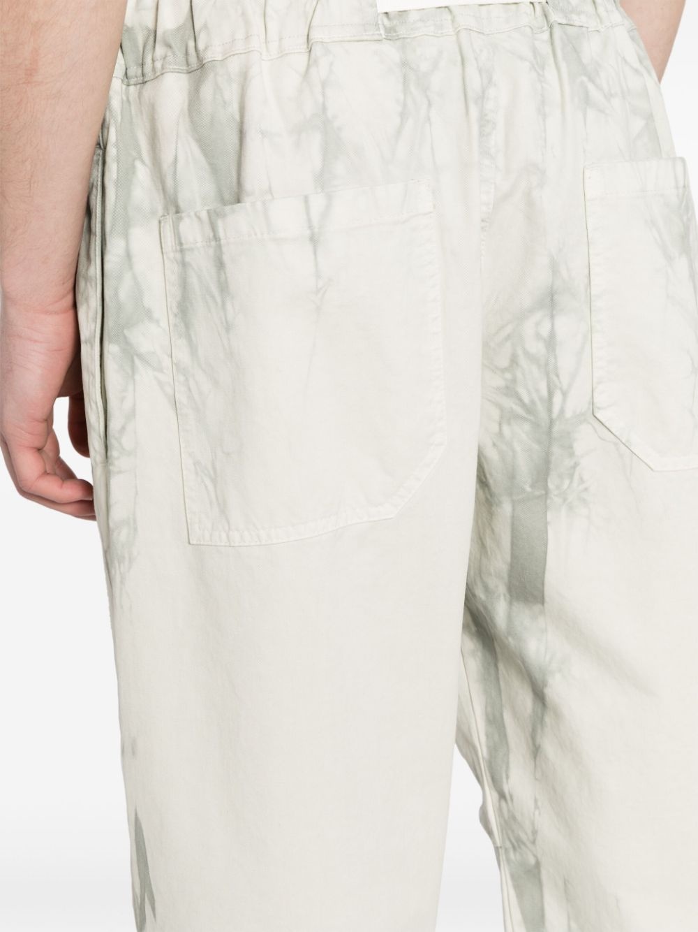 tie-dye straight-leg trousers - 5