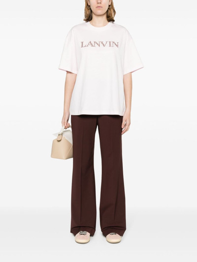 Lanvin logo-patches cotton T-shirt outlook