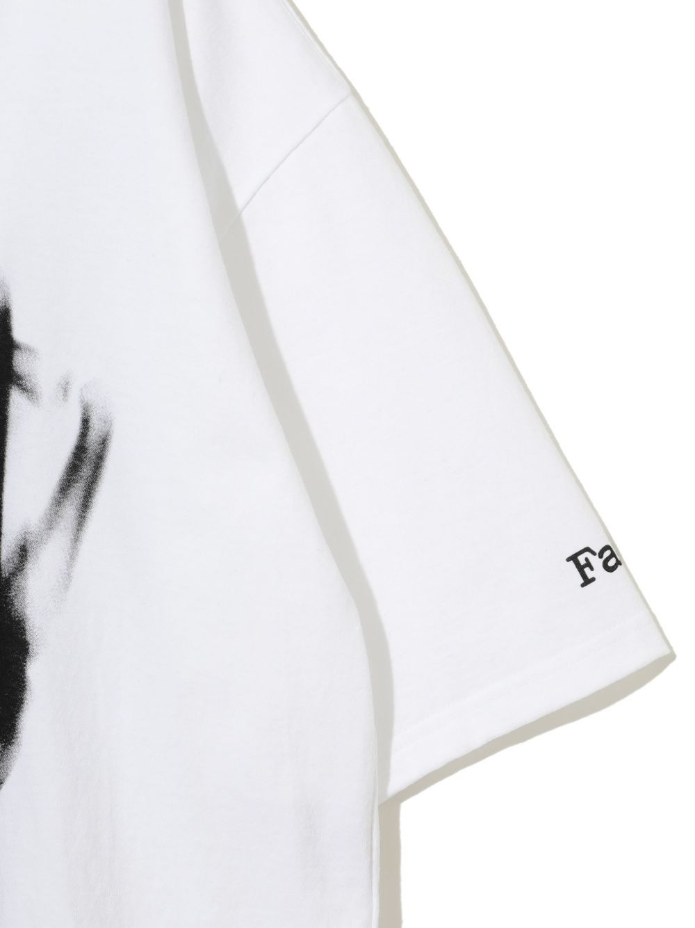 hand-print graphic cotton T-shirt - 4