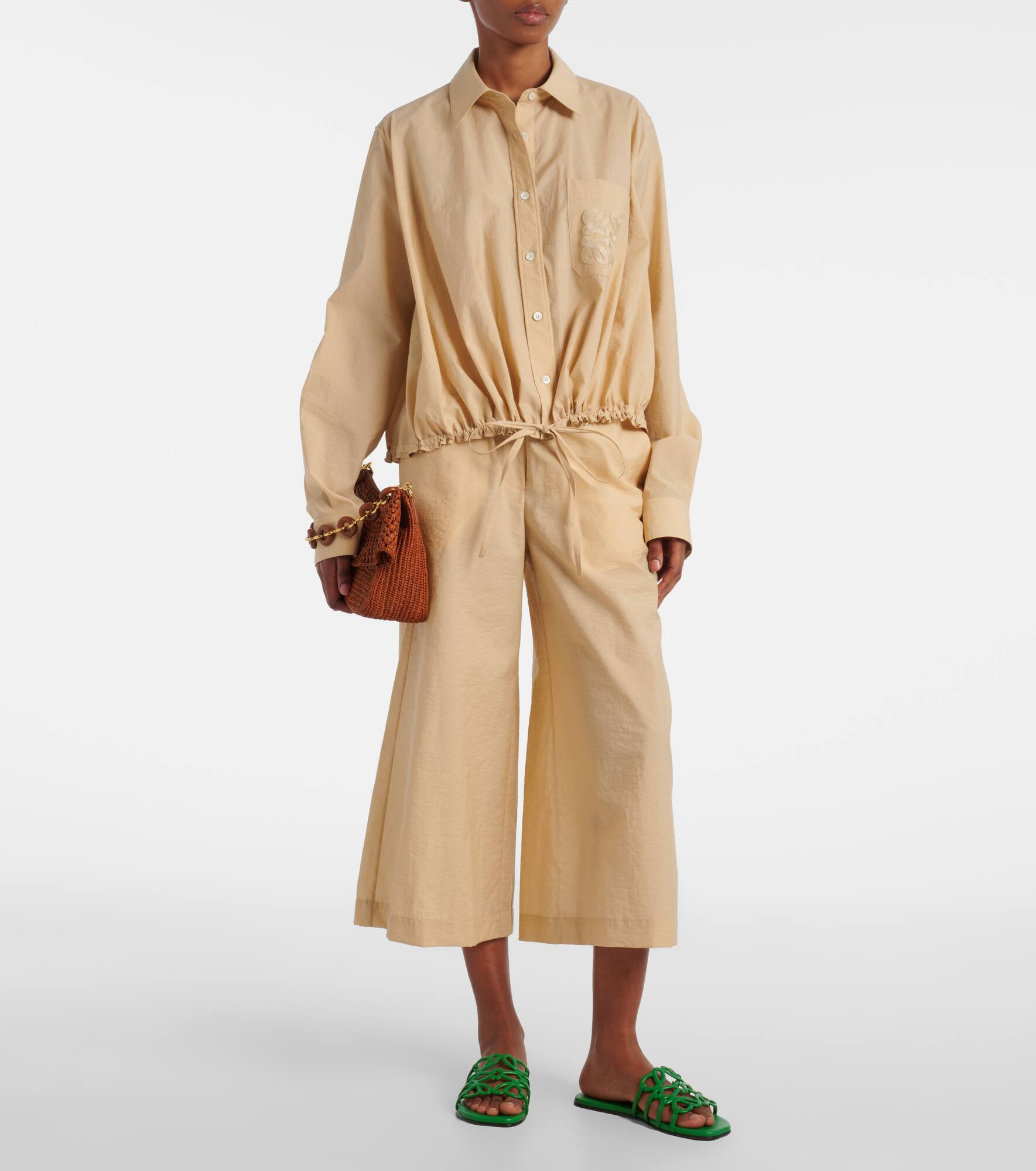 Paula's Ibiza cotton-blend culottes - 2