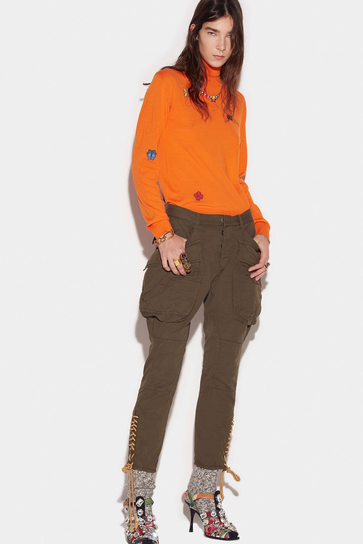 SLIM CARGO PANTS - 3