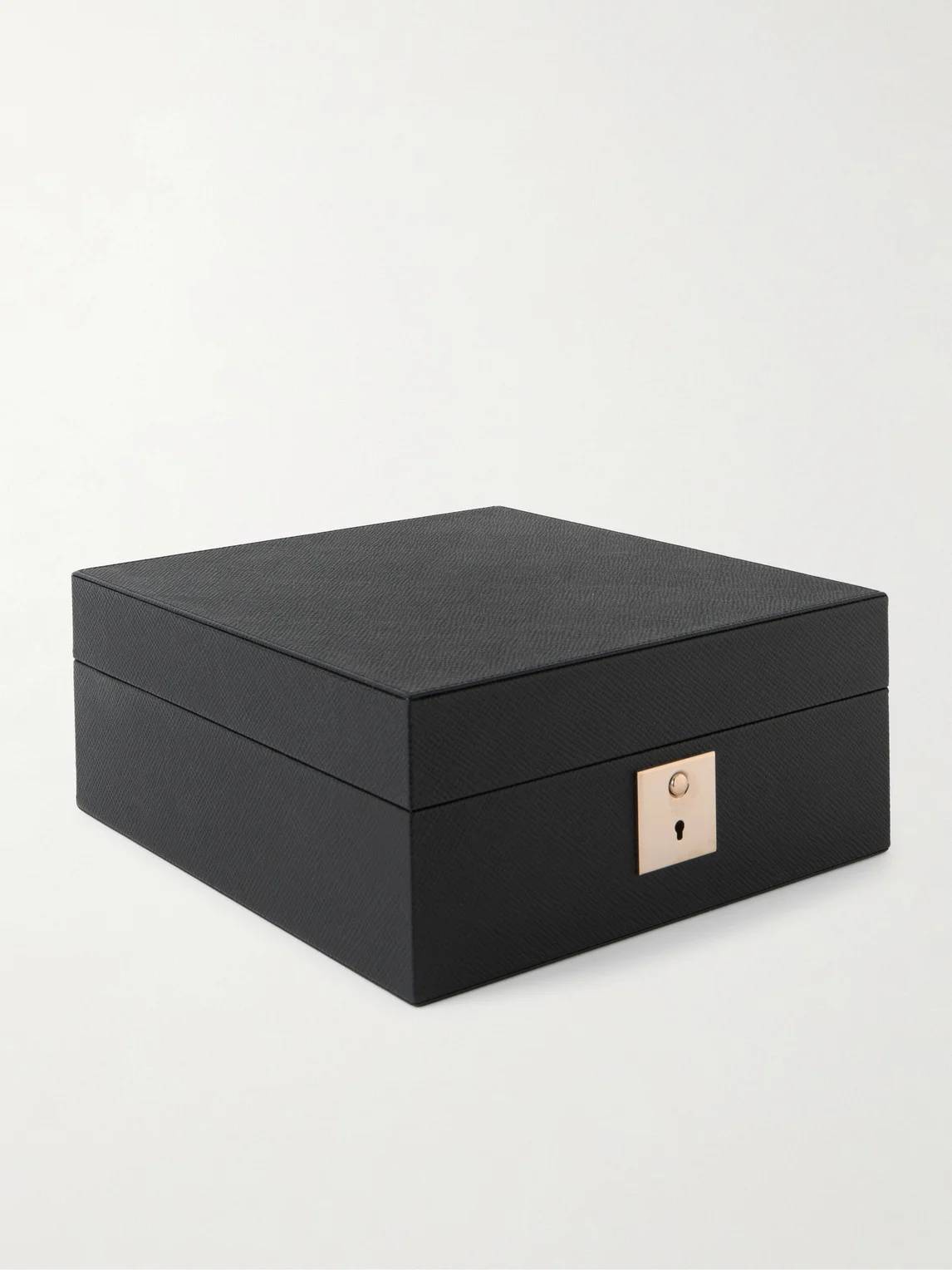 Mara Croc-Effect Leather Six-Piece Watch Box - 1