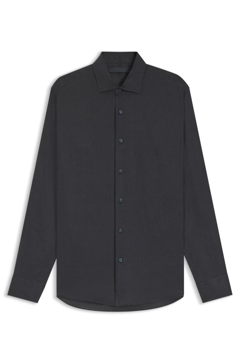 BECKHAM X BOSS REGULAR-FIT-SHIRT IN LINEN 1