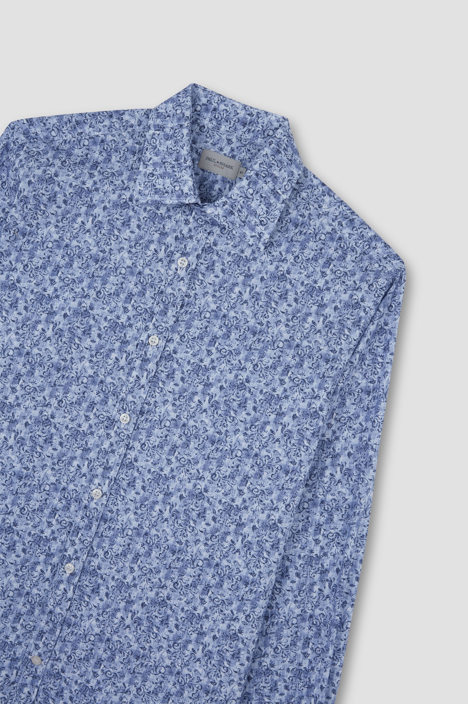COTTON SHIRT WITH FLORAL PRINT - 5