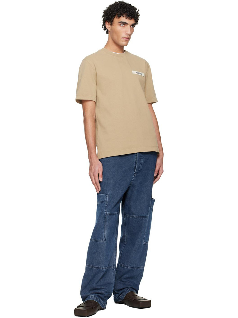 JACQUEMUS Beige 'The Gros Grain' T-shirt outlook