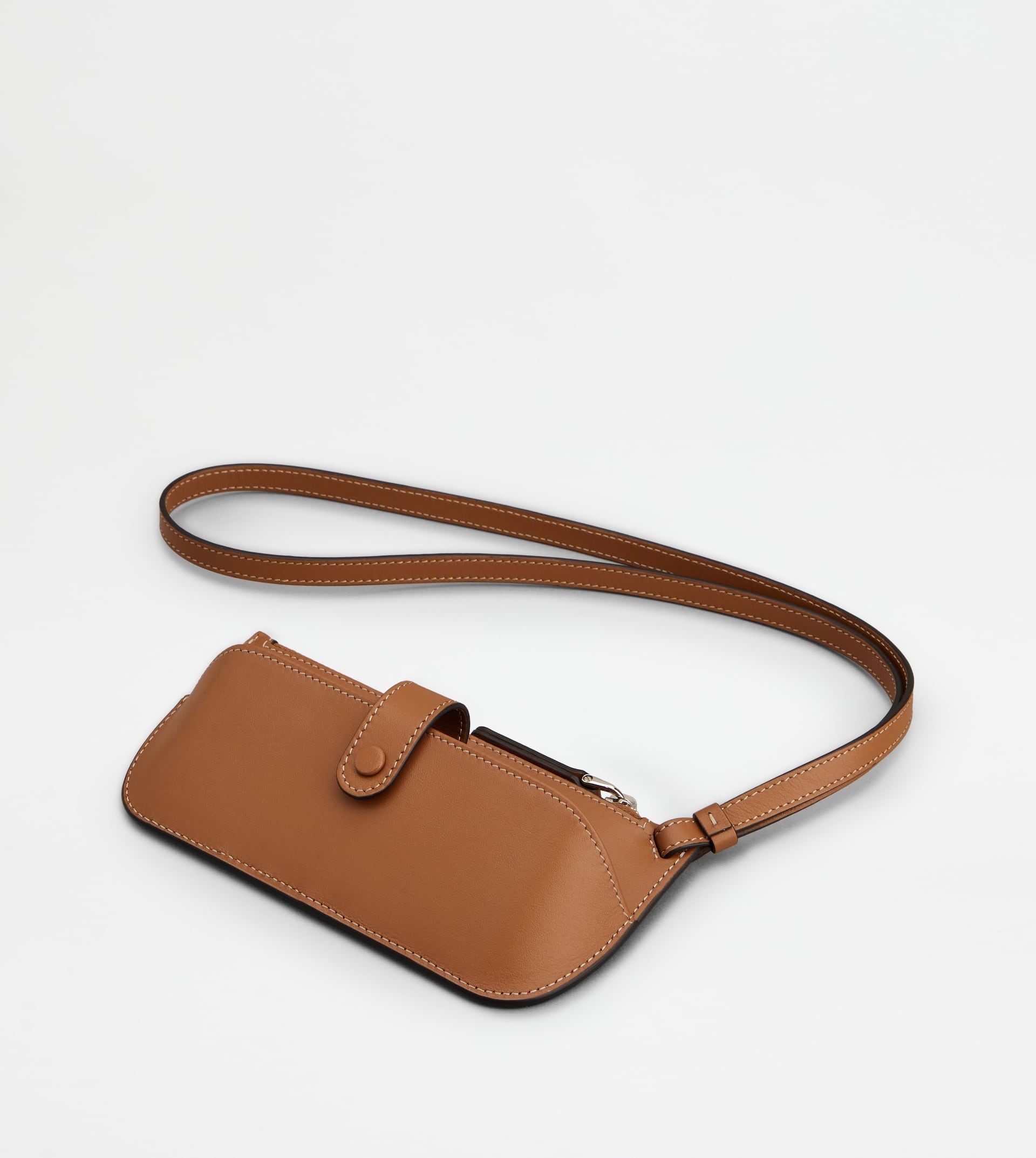 GLASSES CASE IN LEATHER - BROWN - 3