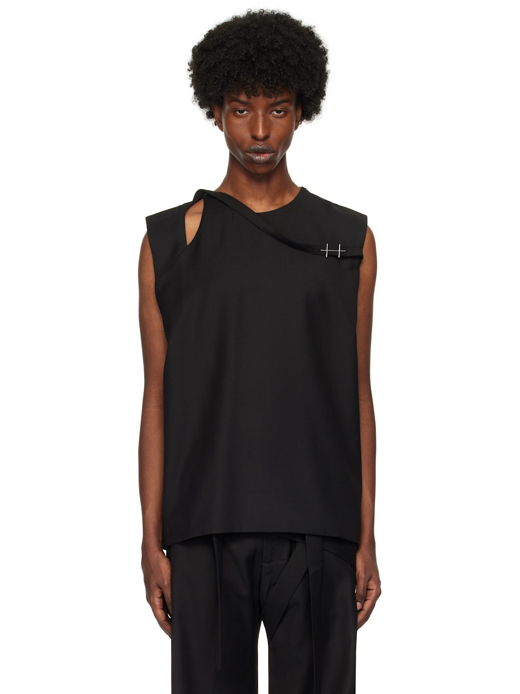 Black Aegis Tailored Tank Top - 1