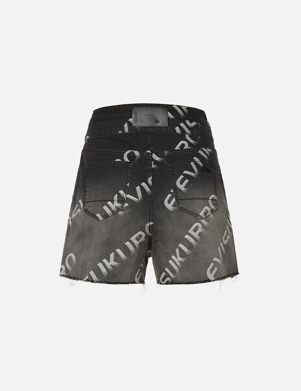 Logo Jacquard Degrade Denim Shorts - 2