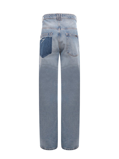 Balmain Contrast-effect denim Straigth Fit jeans outlook