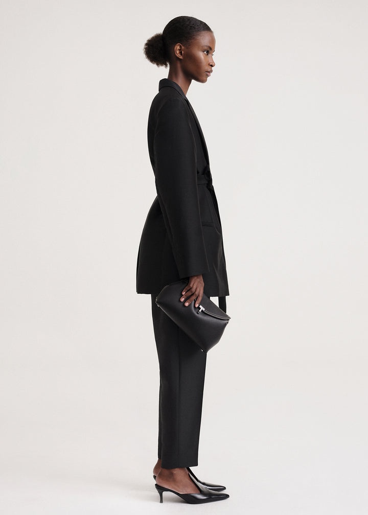 Belted evening blazer black - 3