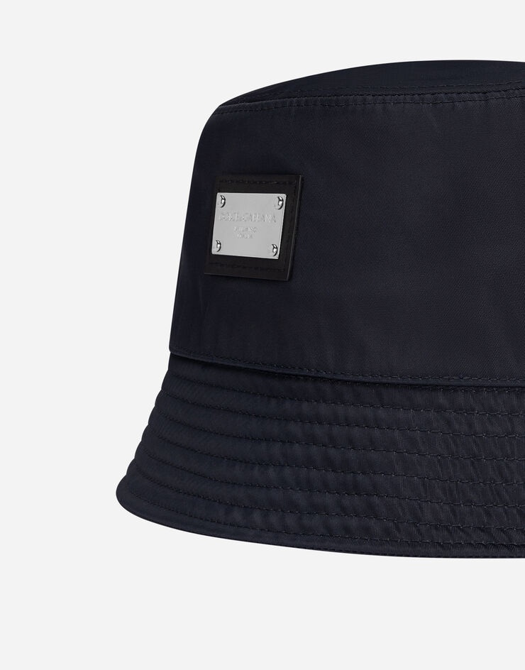 Nylon bucket hat with branded plate - 3