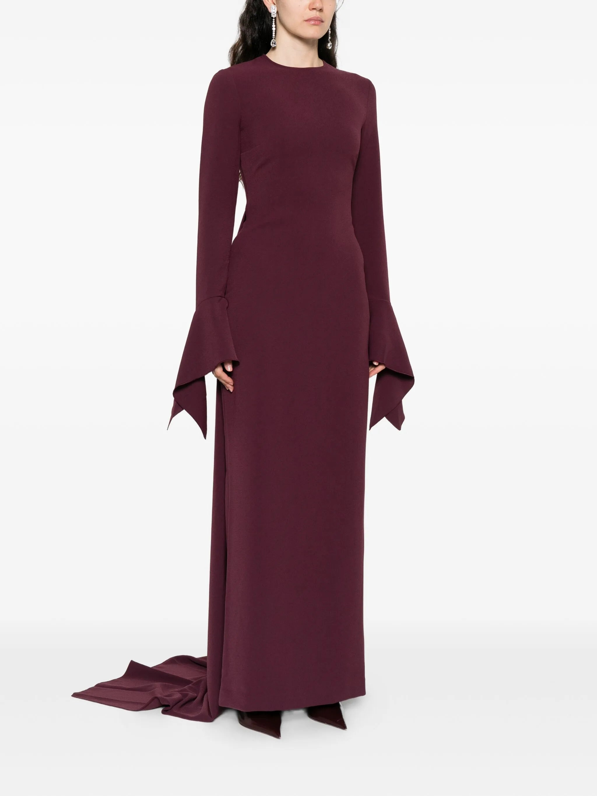Solace London The Blake Flared-sleeve Maxi Dress - 5