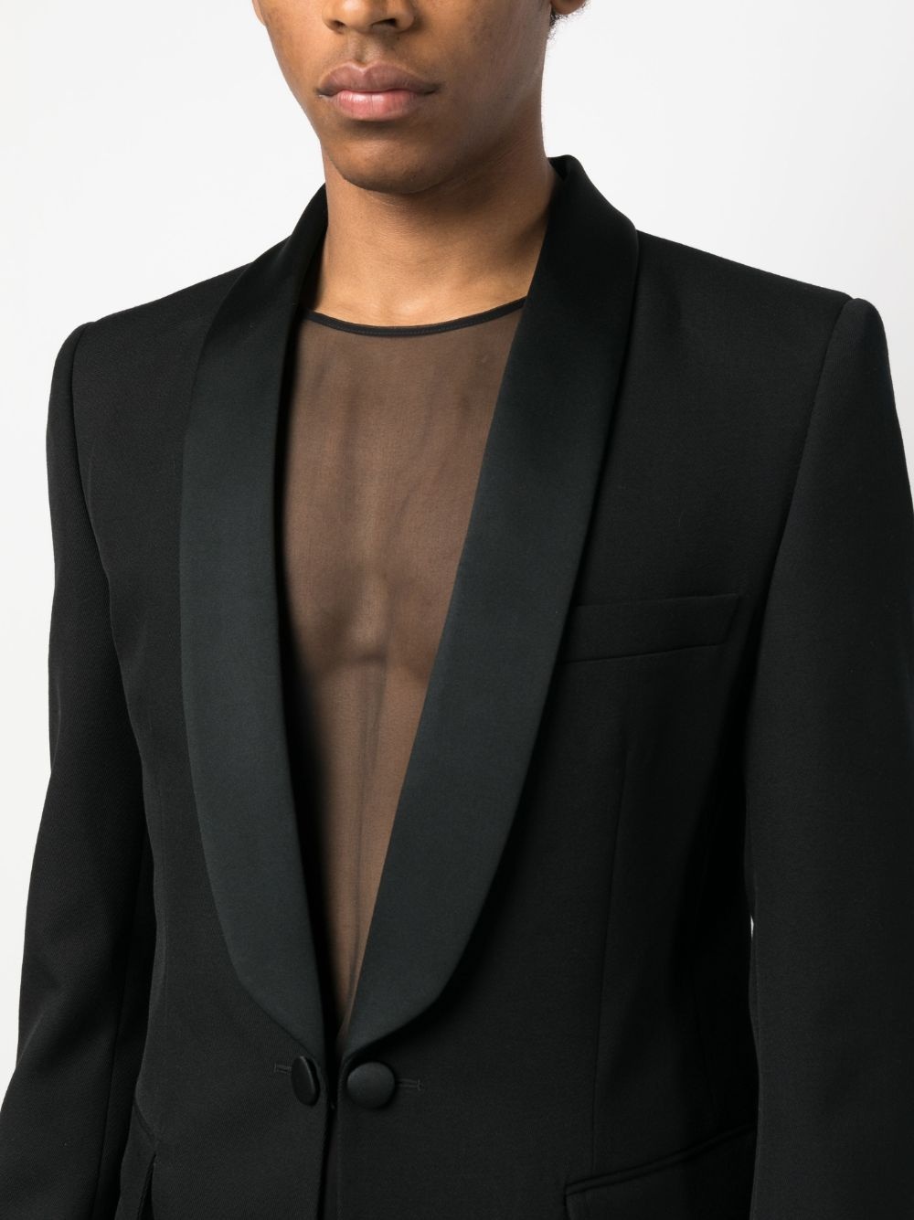 single-breasted blazer - 5