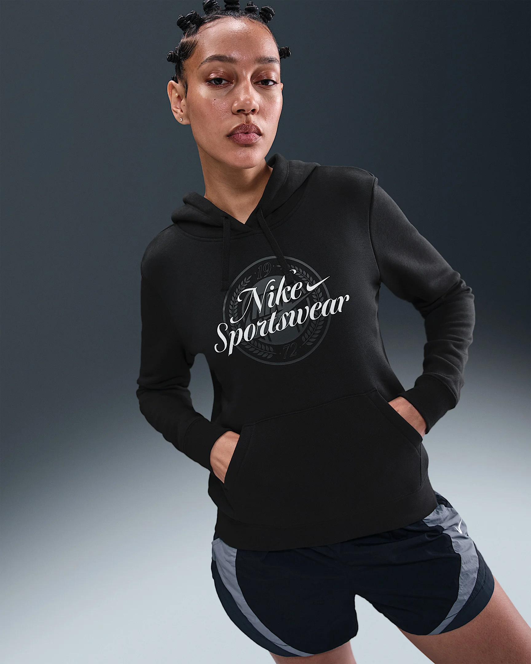 Nike Sportswear Club Fleece Women's Graphic Pullover Hoodie - 1