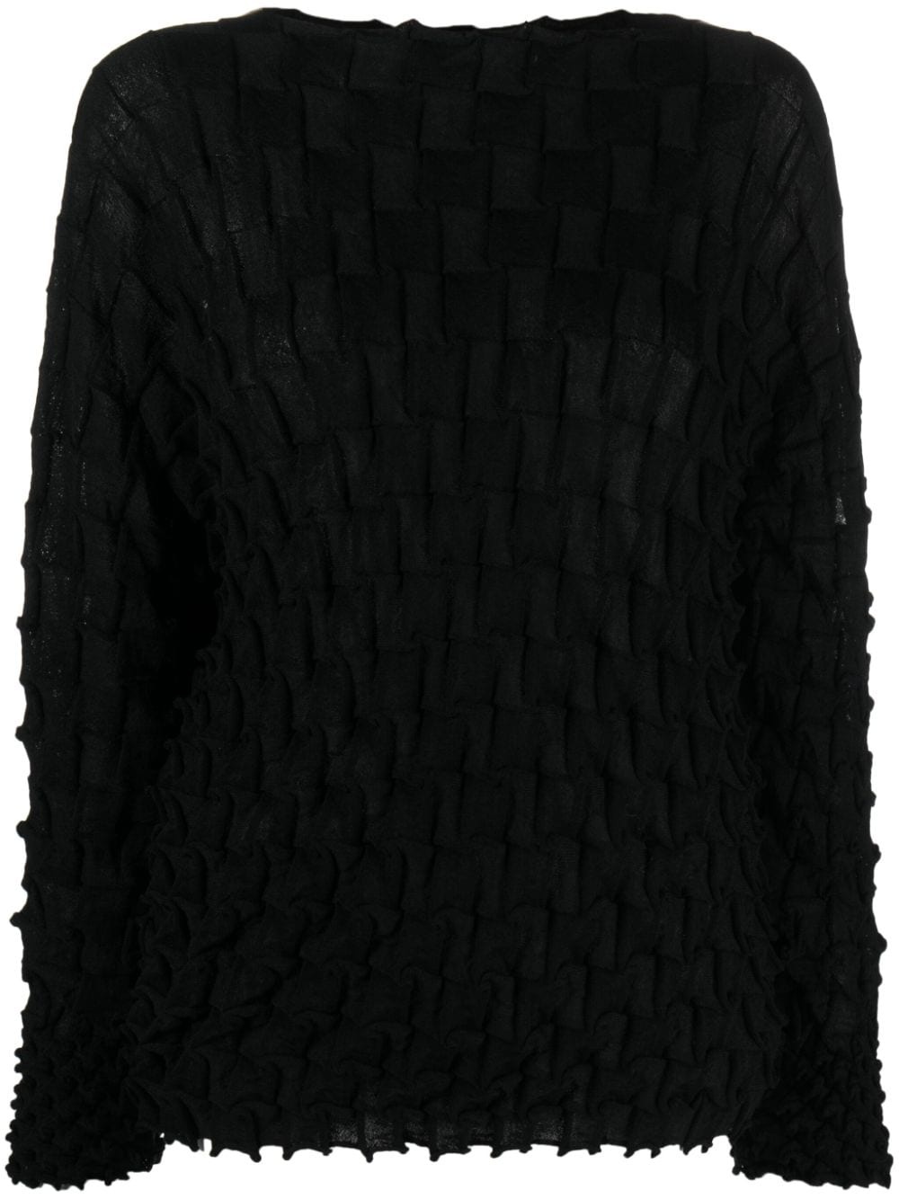 Shell-knit wool-blend jumper - 1