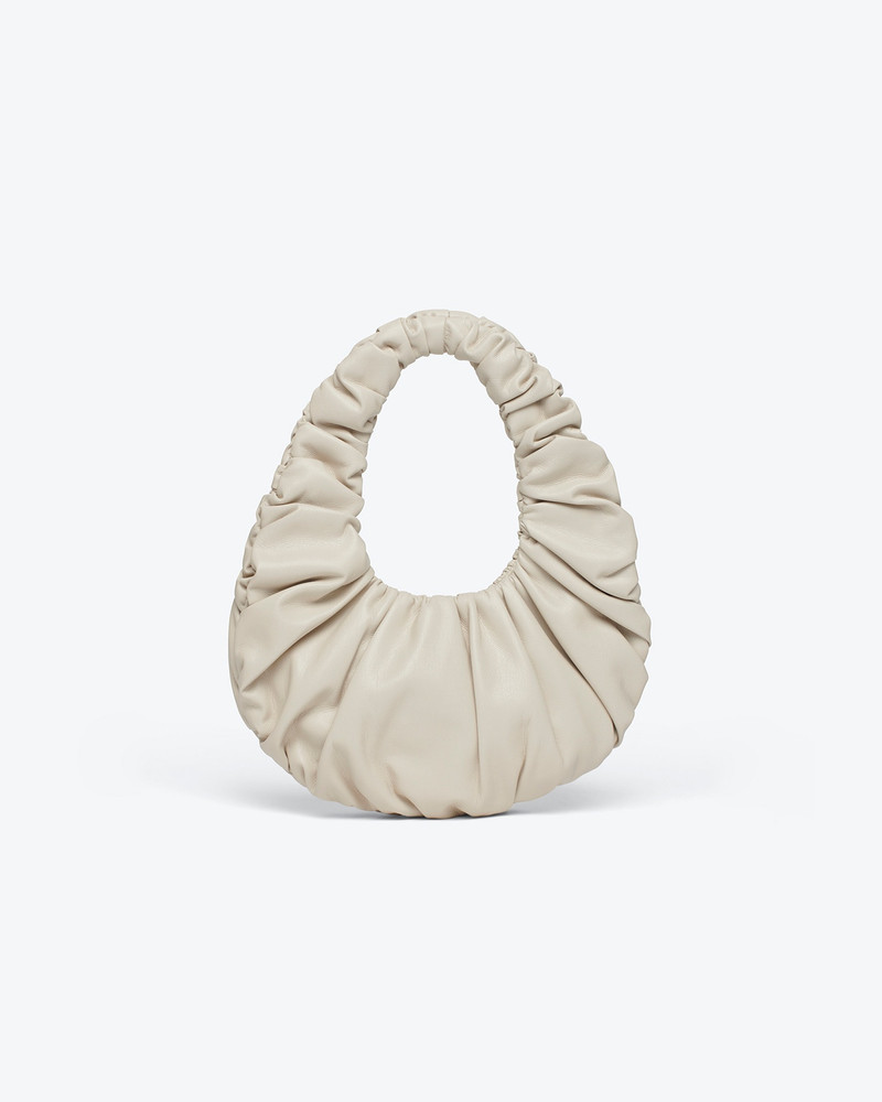 ANJA BAGUETTE MINI - Mini ruched shoulder bag - Creme 1