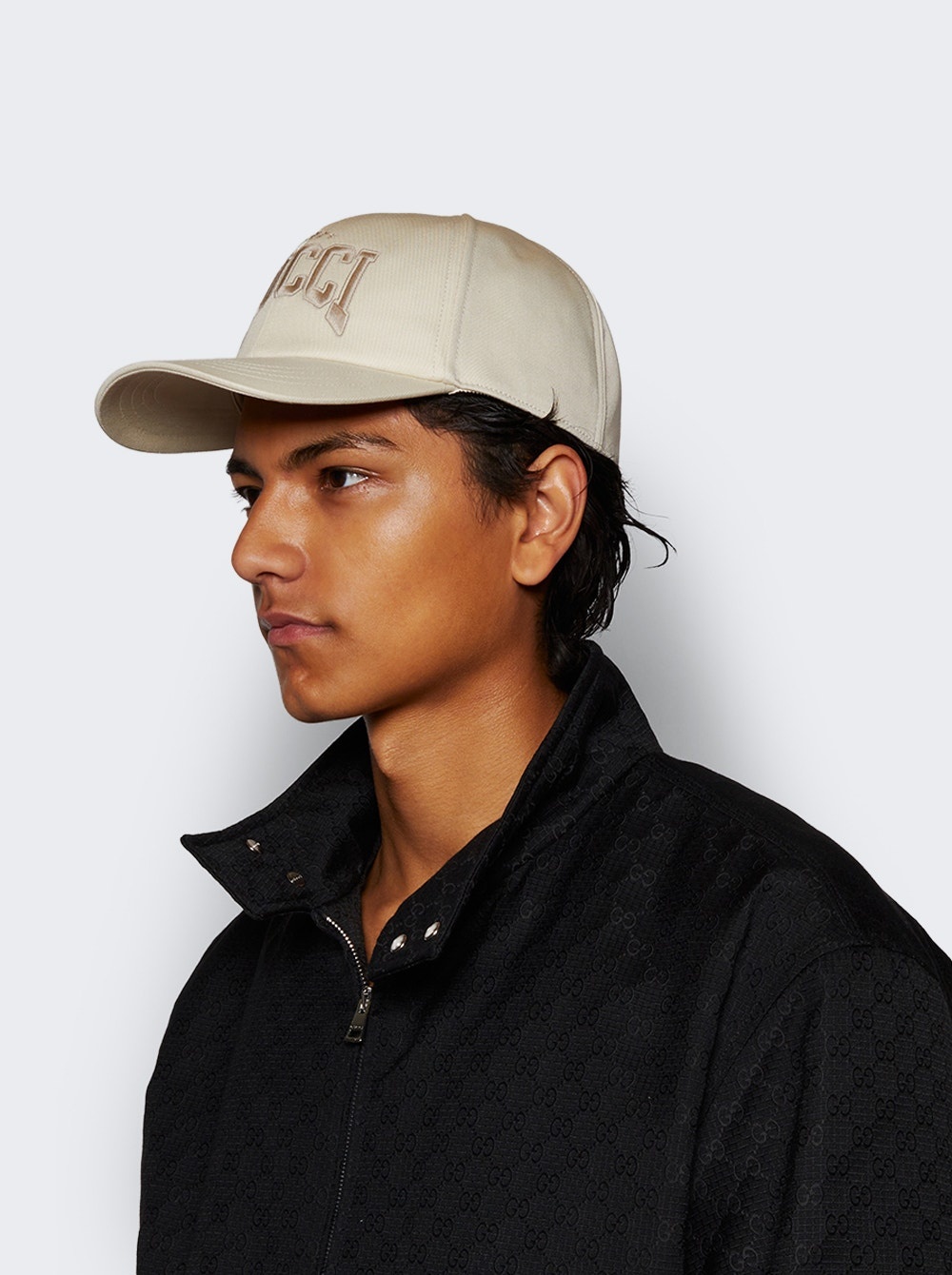 Embroidered Baseball Hat Sand - 3