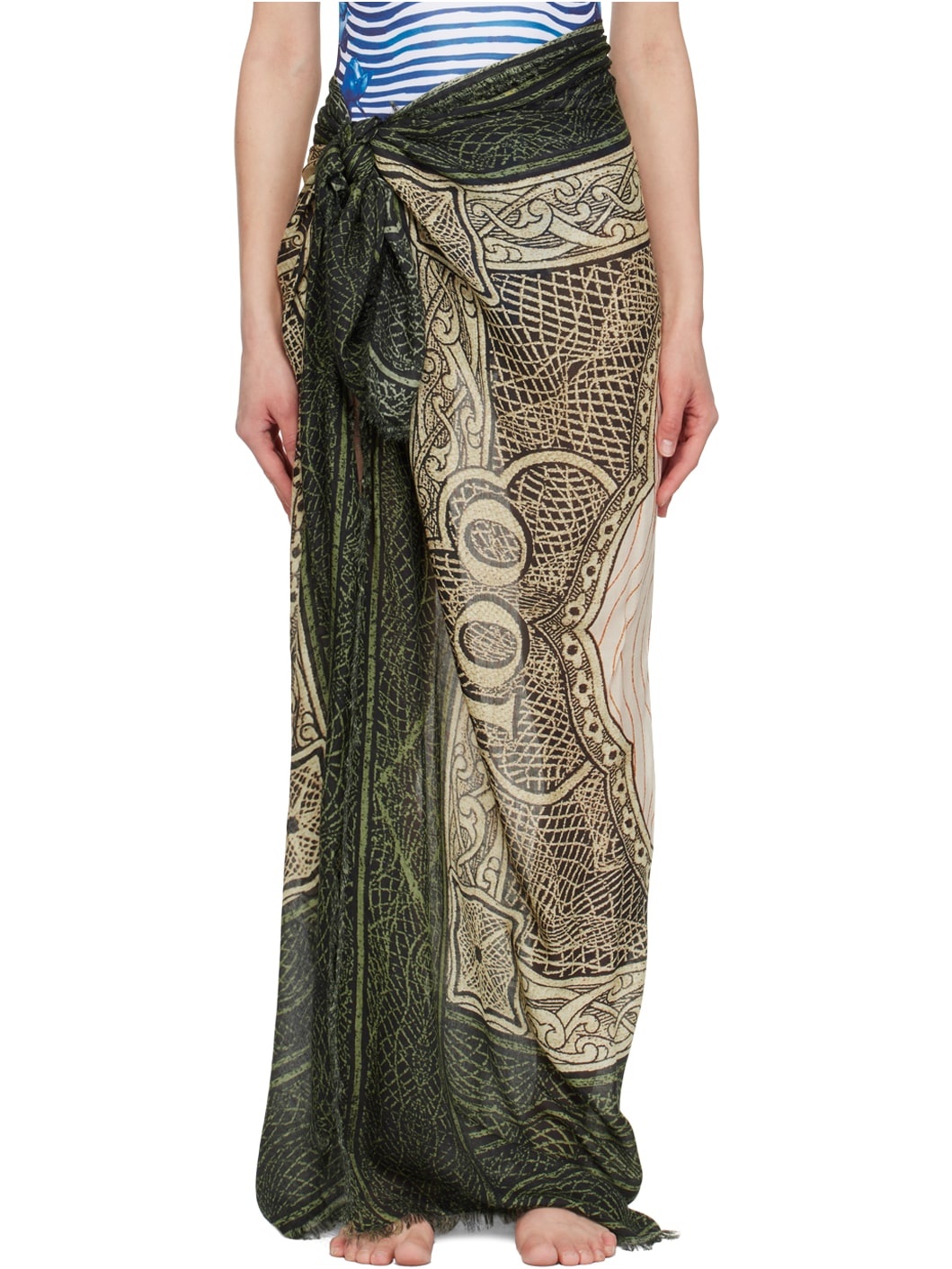 Green & Off-White 'The Cartouche' Cover Up - 1