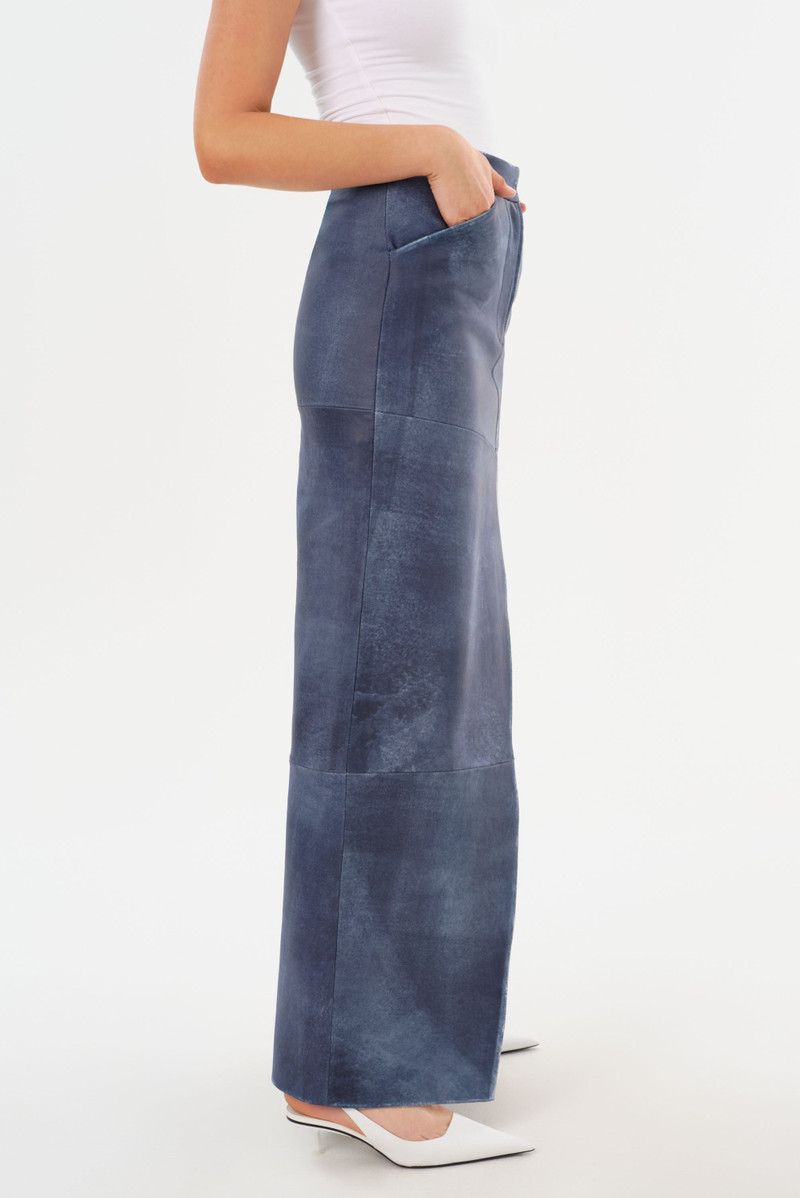 MARIETTE | Leather Maxi Skirt 3